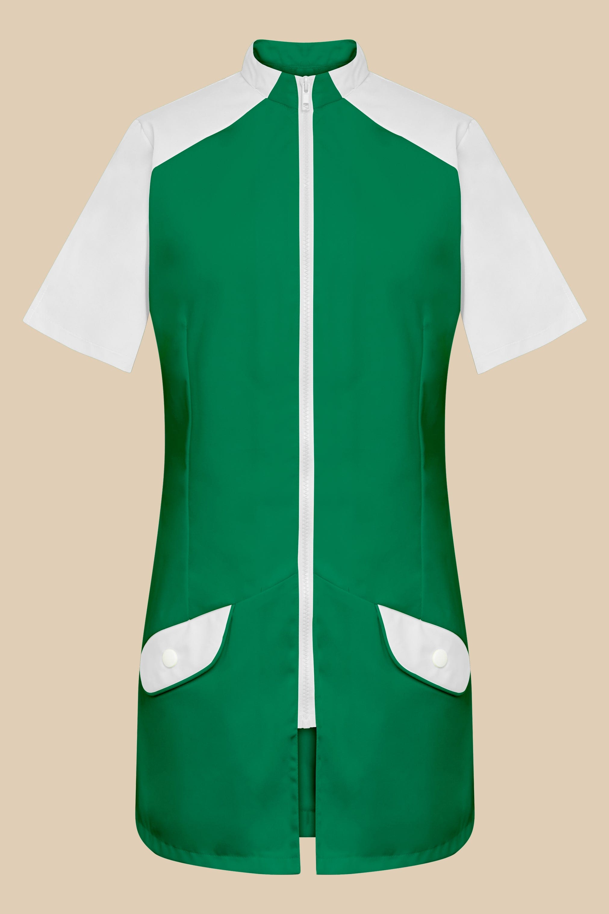 SRC Création Blouse Médicale Blouse médicale femme originale vert et blanc - ALMA