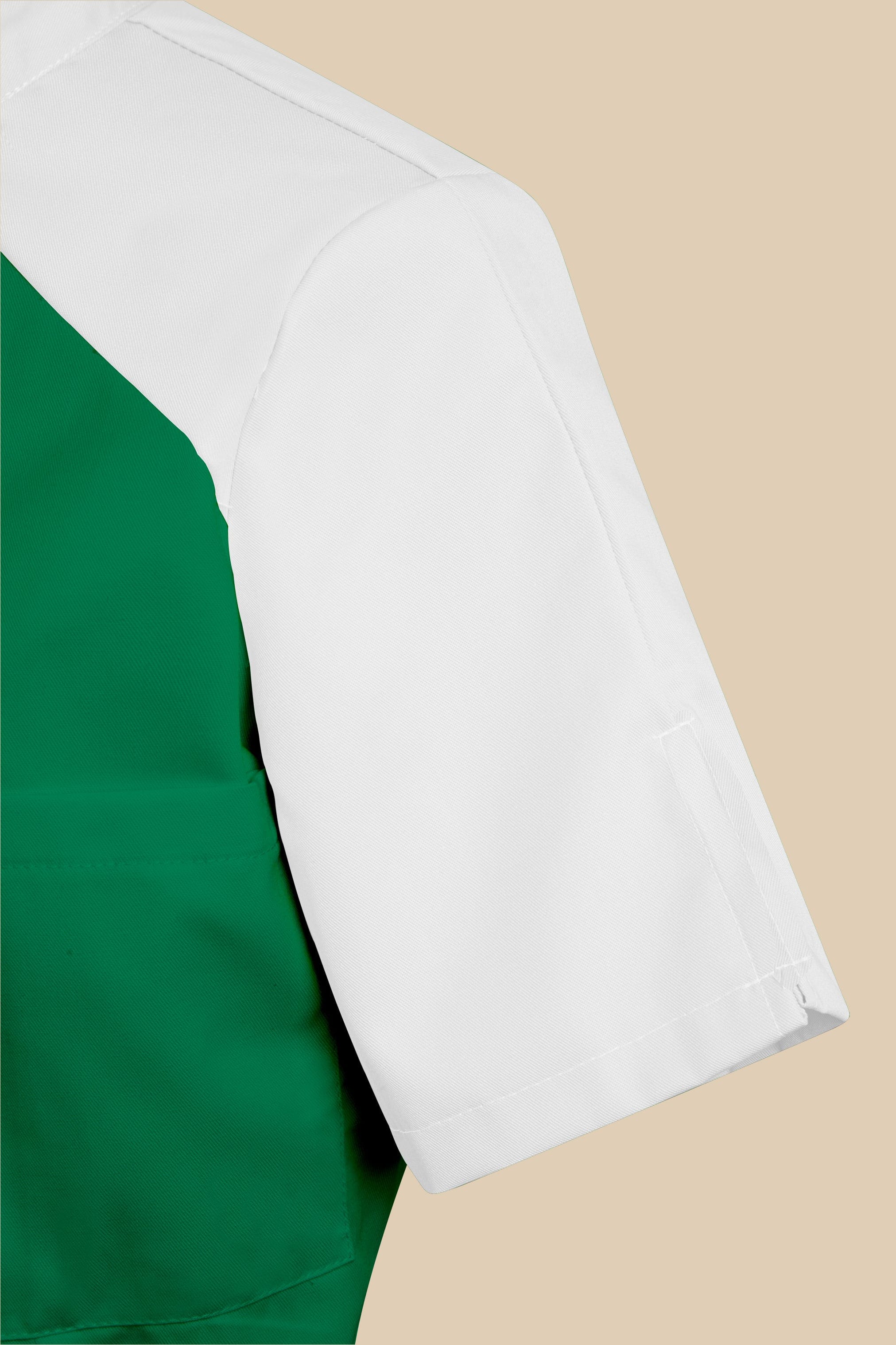 SRC Création Blouse Médicale Blouse médicale femme originale vert et blanc - ALMA