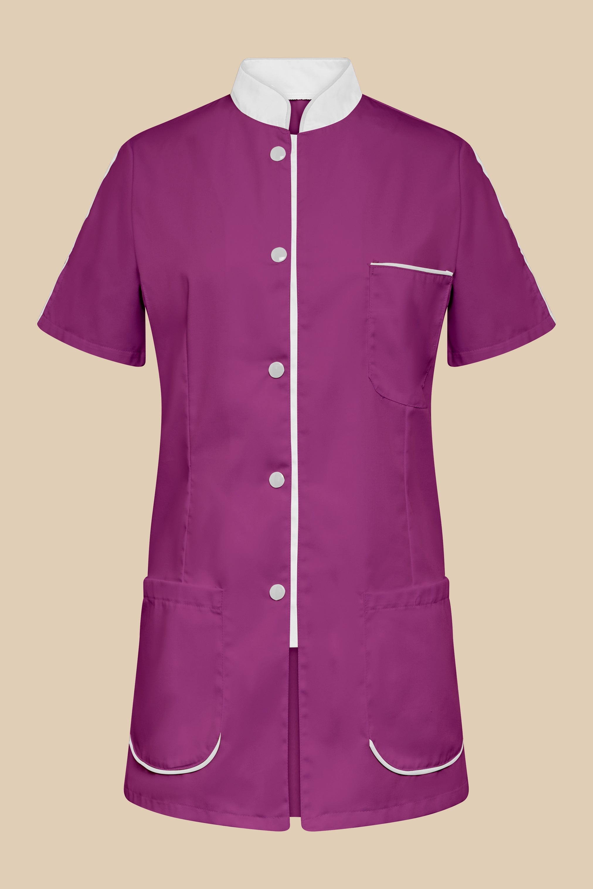 SRC Création Blouse Médicale Blouse médicale femme prune et blanc - SAANA