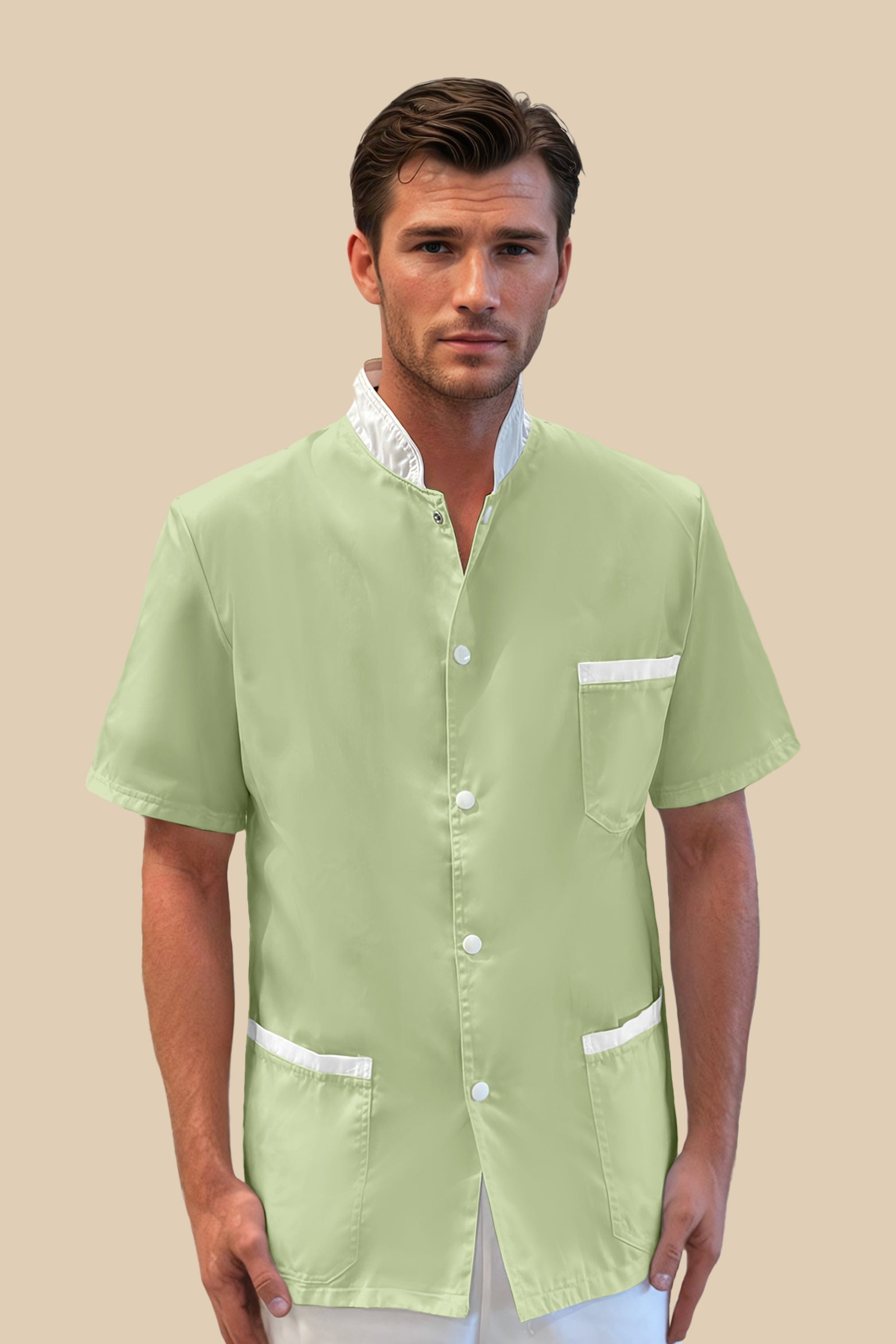 SRC Création Blouse Médicale Blouse médicale homme anis et blanc - ONEGO