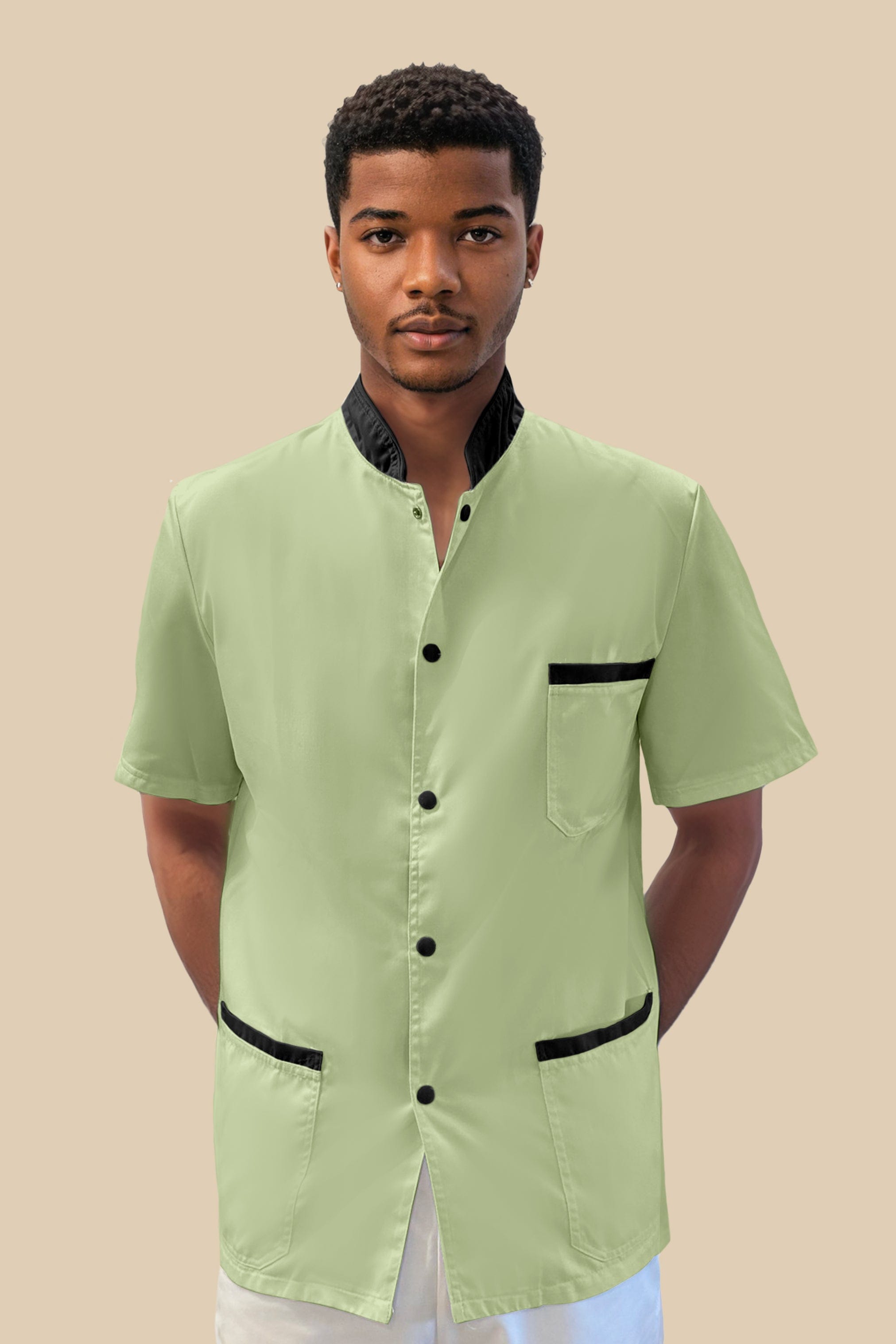 SRC Création Blouse Médicale Blouse médicale homme anis et noir - ONEGO