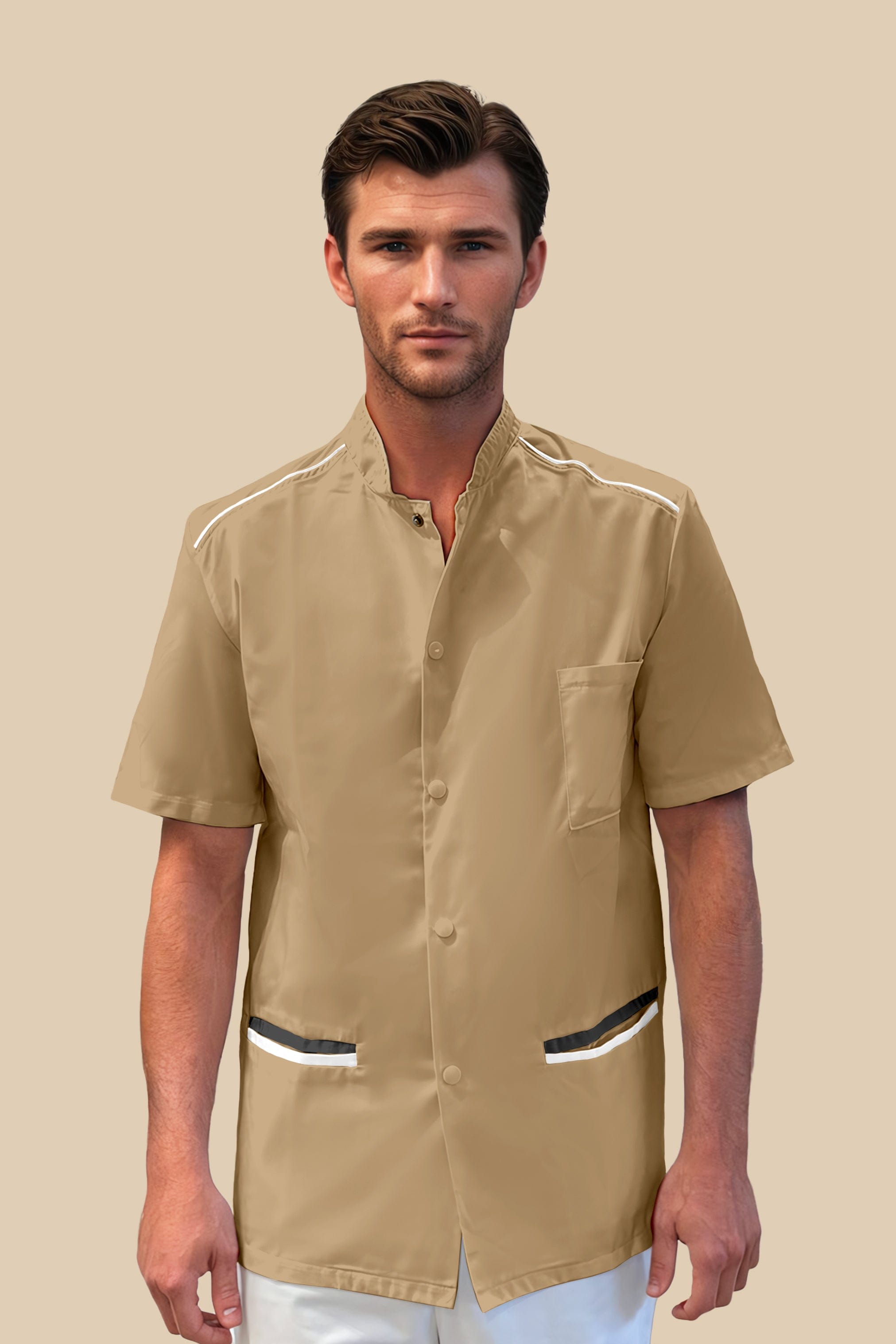 SRC Création Blouse Médicale Blouse médicale homme beige originale - SANO