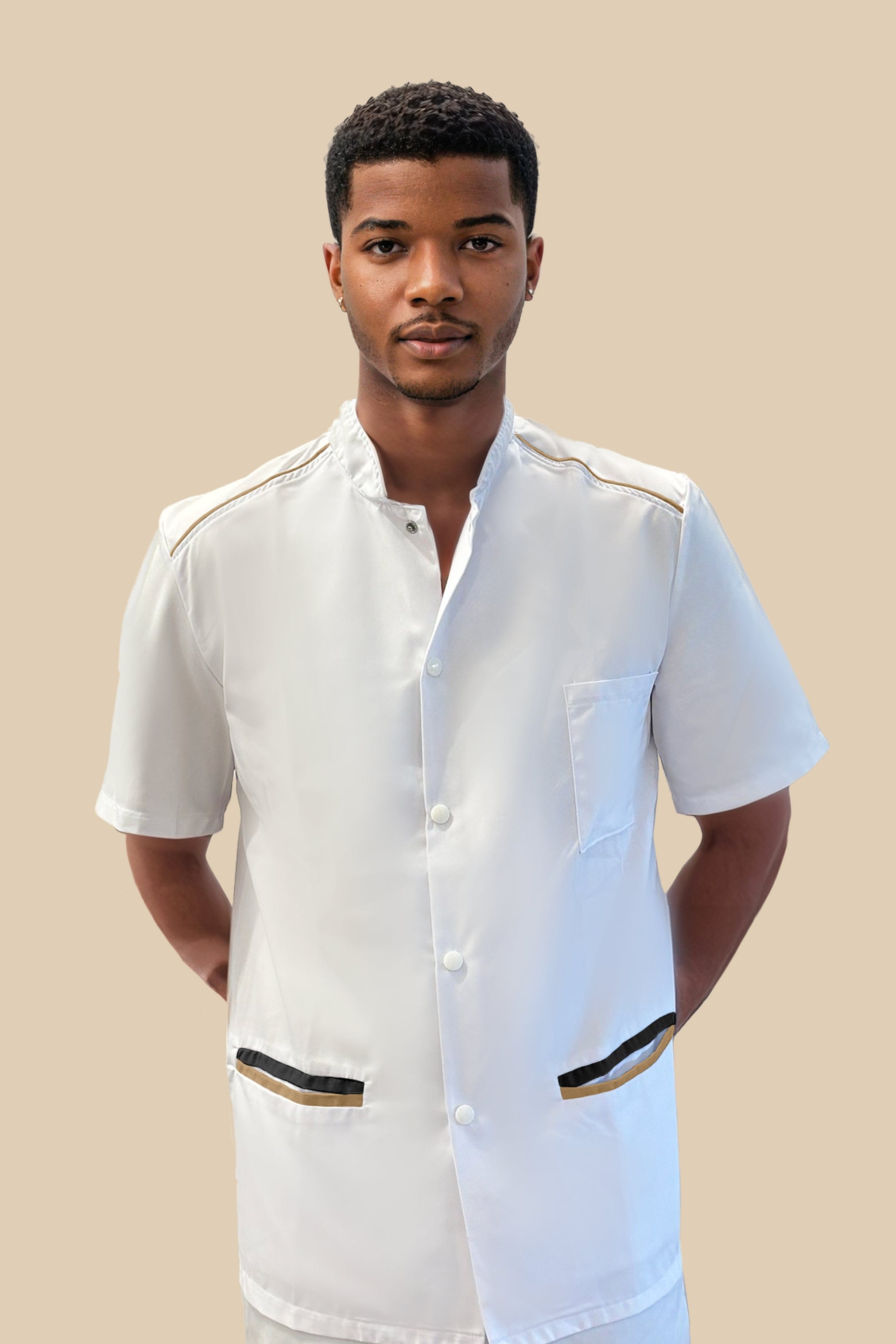 SRC Création Blouse Médicale Blouse médicale homme blanc beige originale - SANO