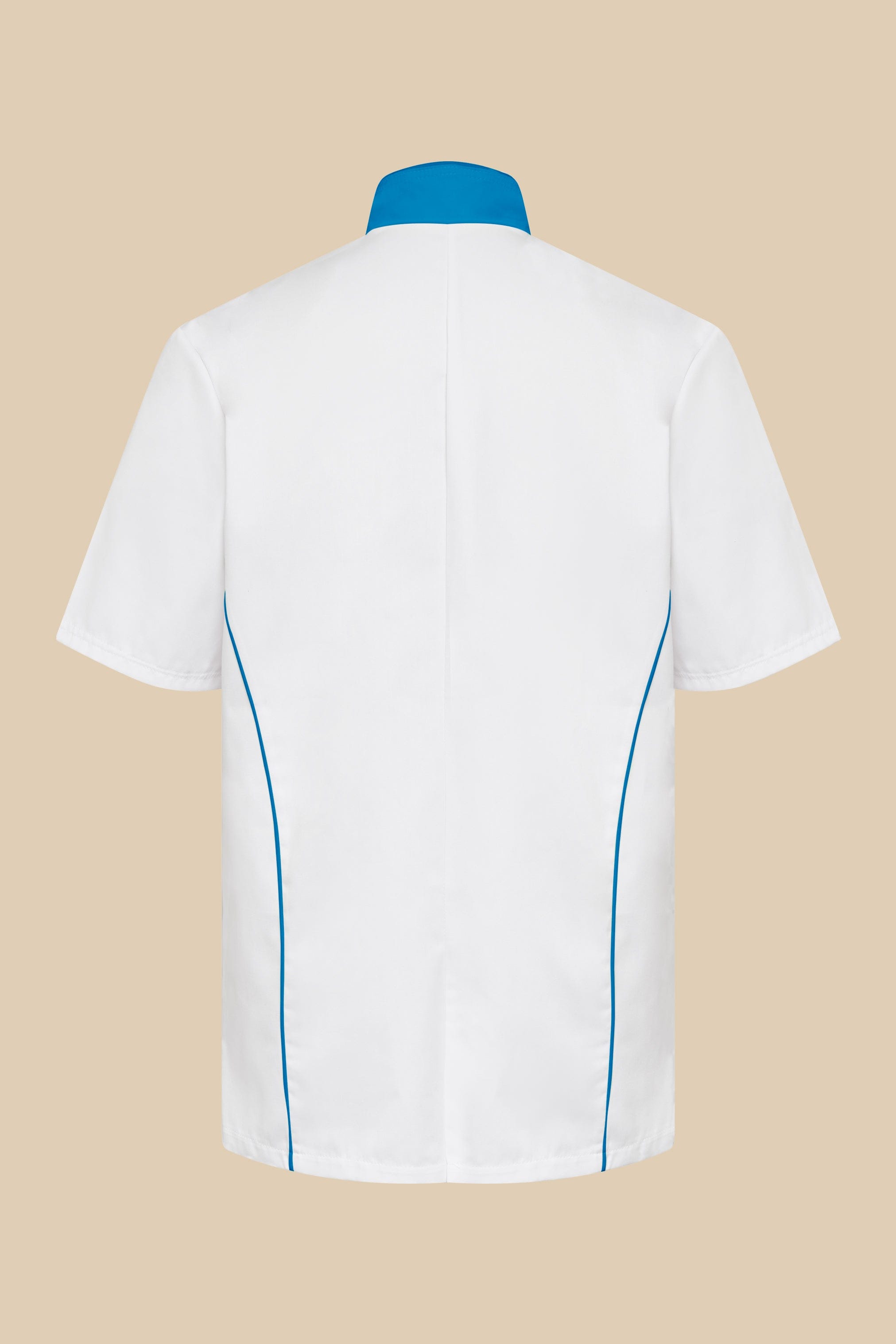 SRC Création Blouse Médicale Blouse médicale homme blanc et turquoise - ONEGO