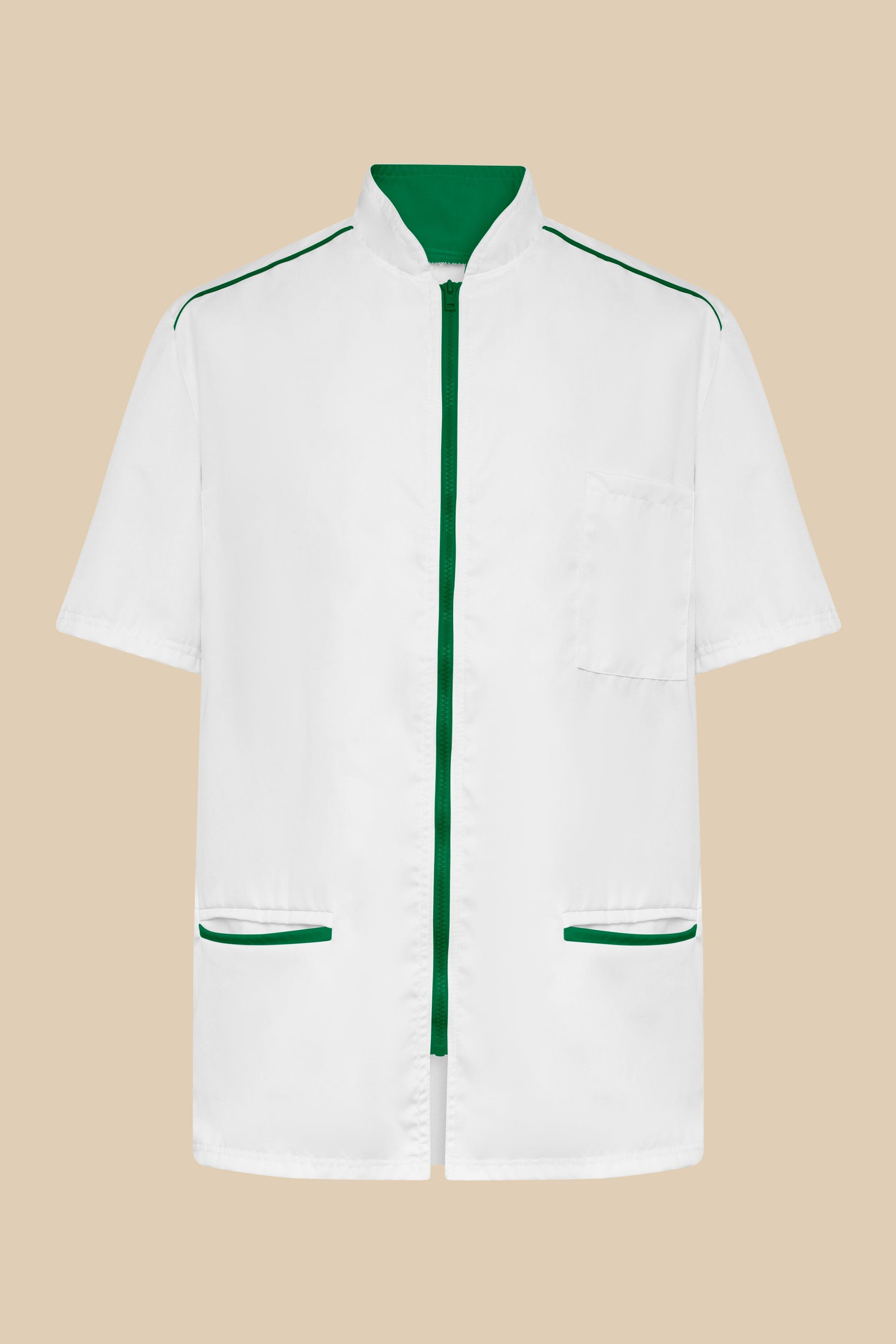 SRC Création Blouse Médicale Blouse médicale homme blanc et vert - ALMO