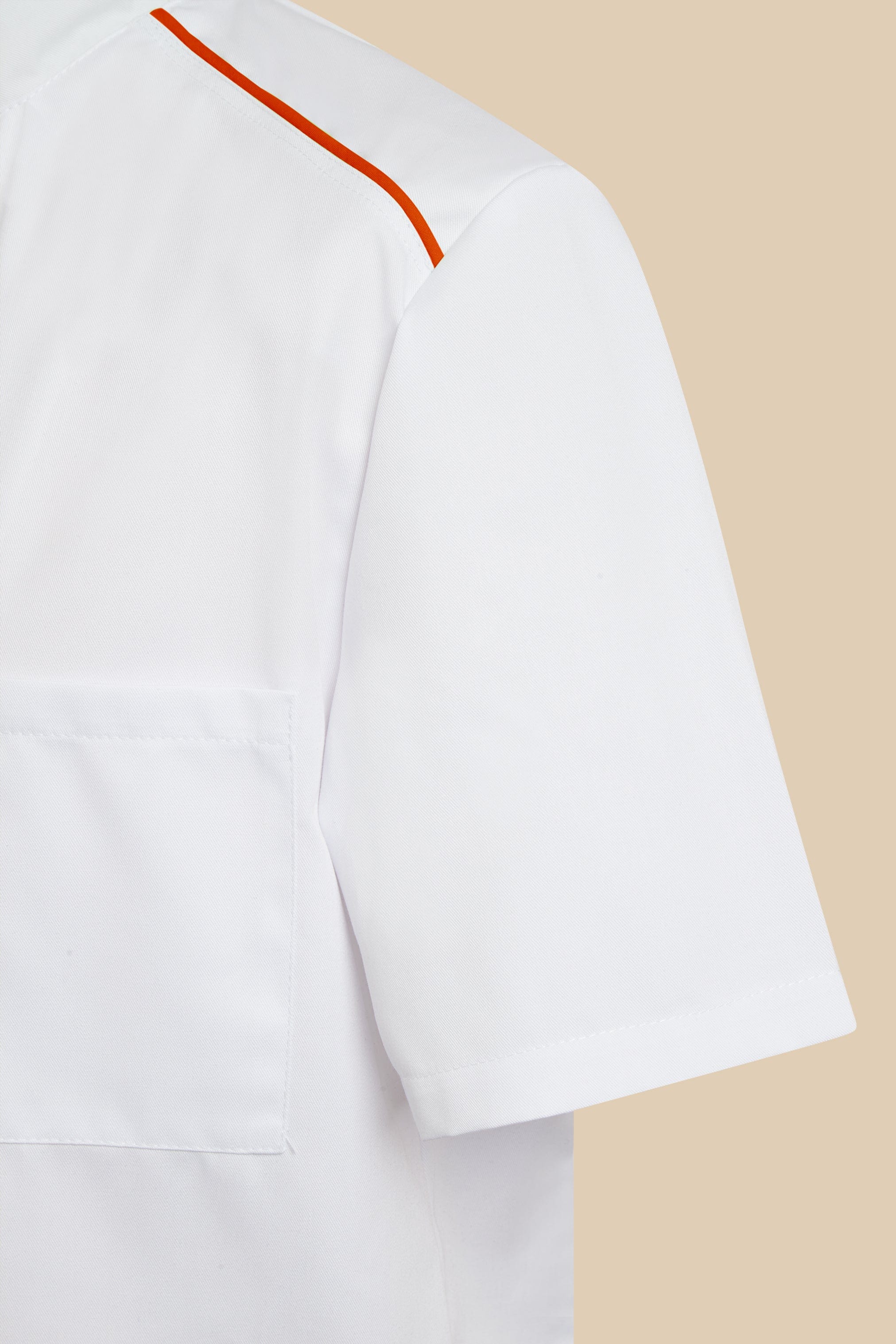 SRC Création Blouse Médicale Blouse médicale homme blanc orange originale - SANO