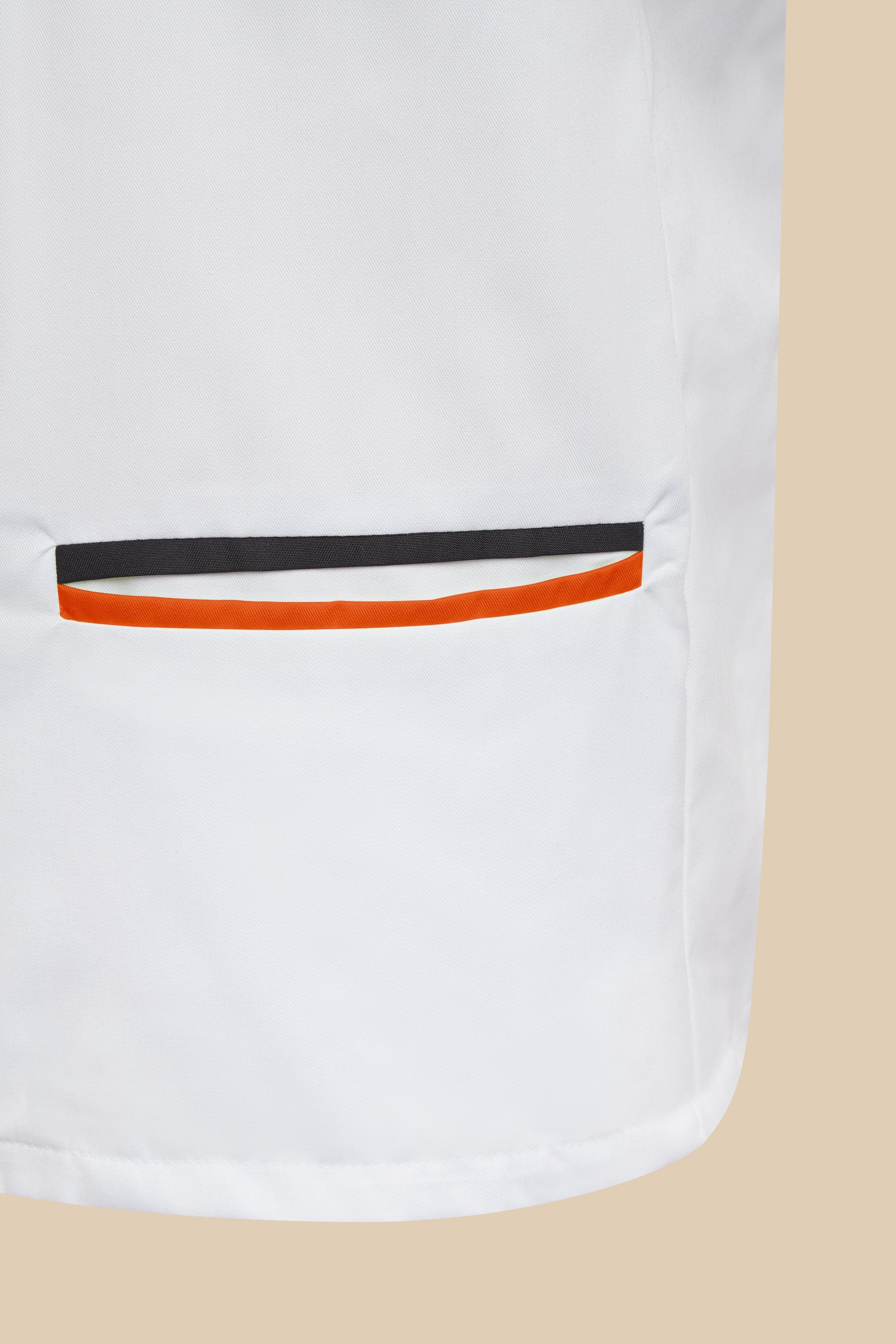 SRC Création Blouse Médicale Blouse médicale homme blanc orange originale - SANO