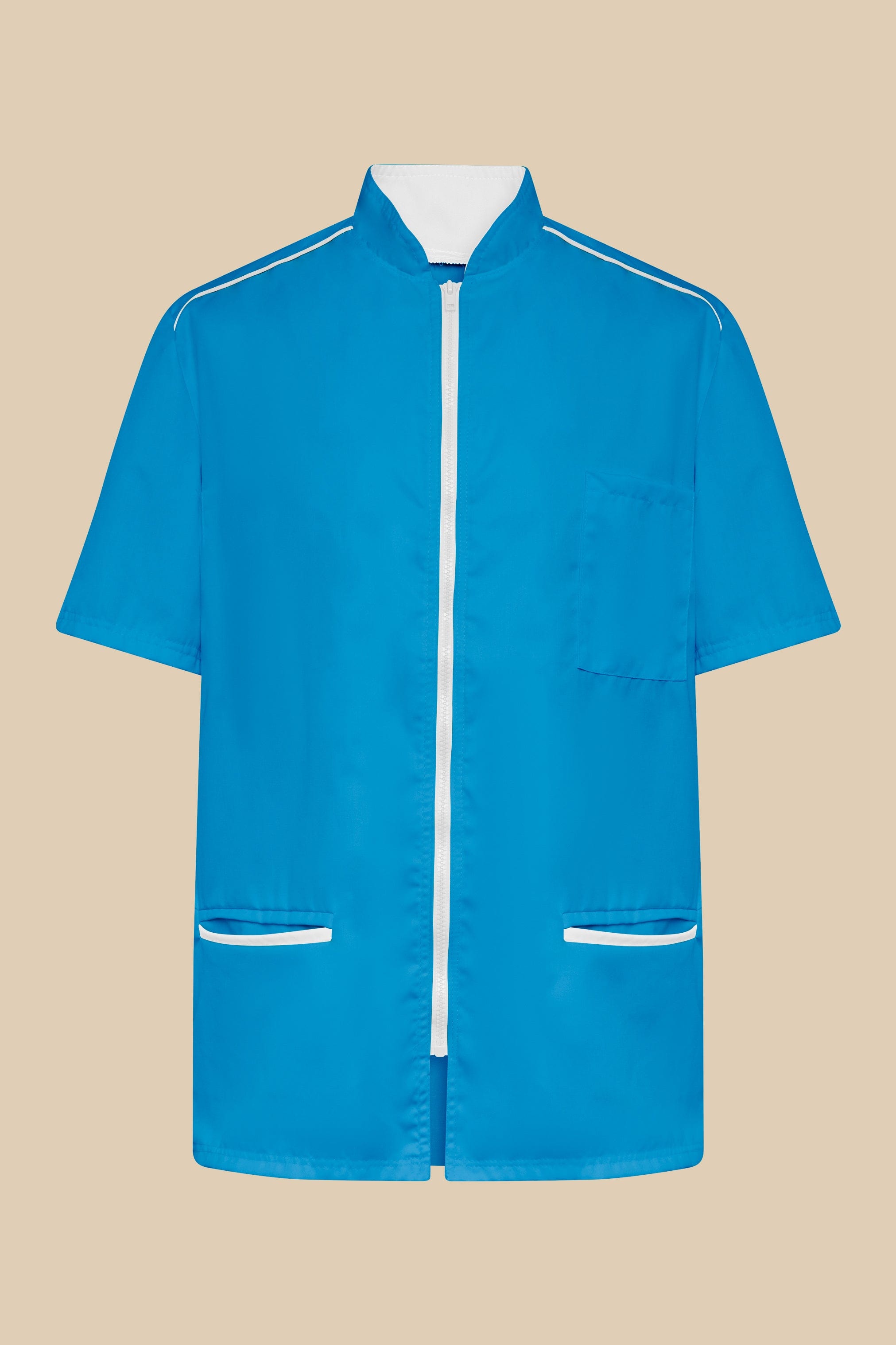 SRC Création Blouse Médicale Blouse médicale homme turquoise et blanc - ALMO