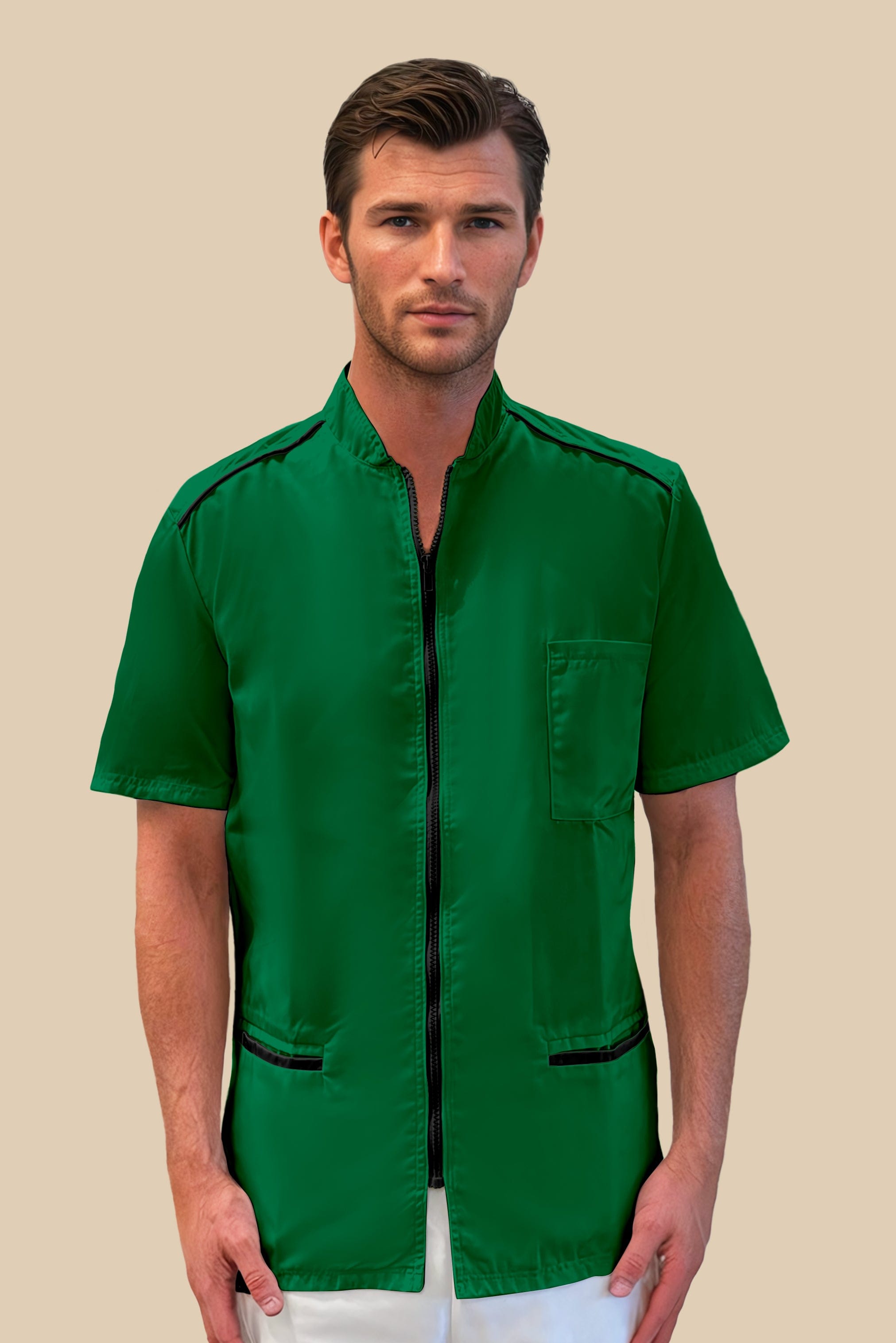 SRC Création Blouse Médicale Blouse médicale homme vert et noir - ALMO