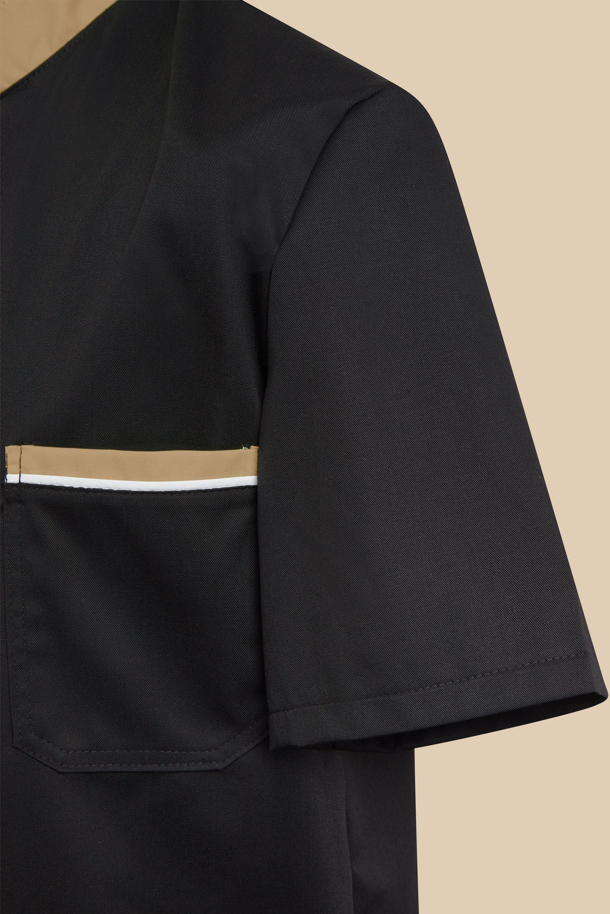 SRC Création Blouse Médicale Blouse médicale noir et biscuit homme fermeture éclair - PRESPO