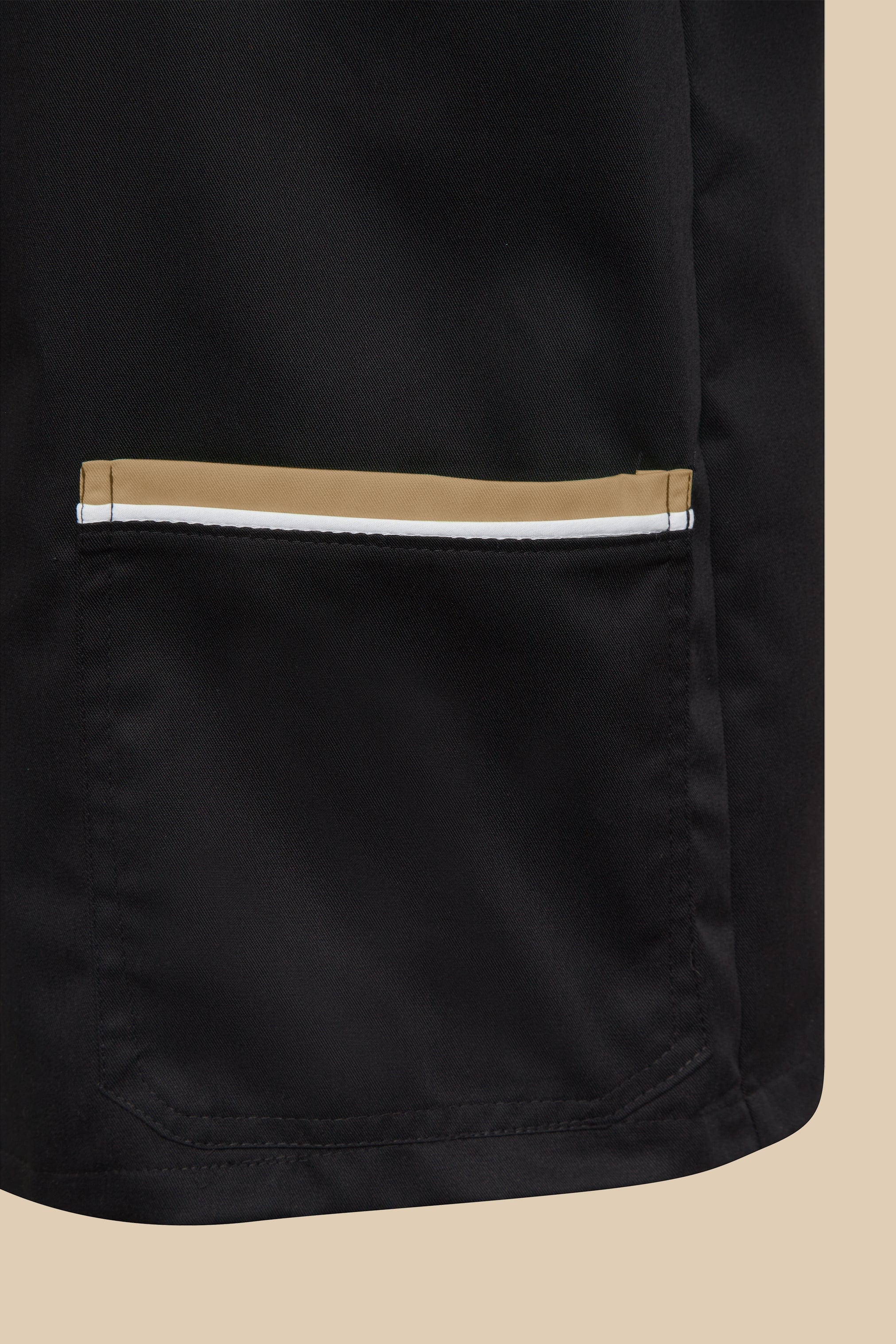 SRC Création Blouse Médicale Blouse médicale noir et biscuit homme fermeture éclair - PRESPO
