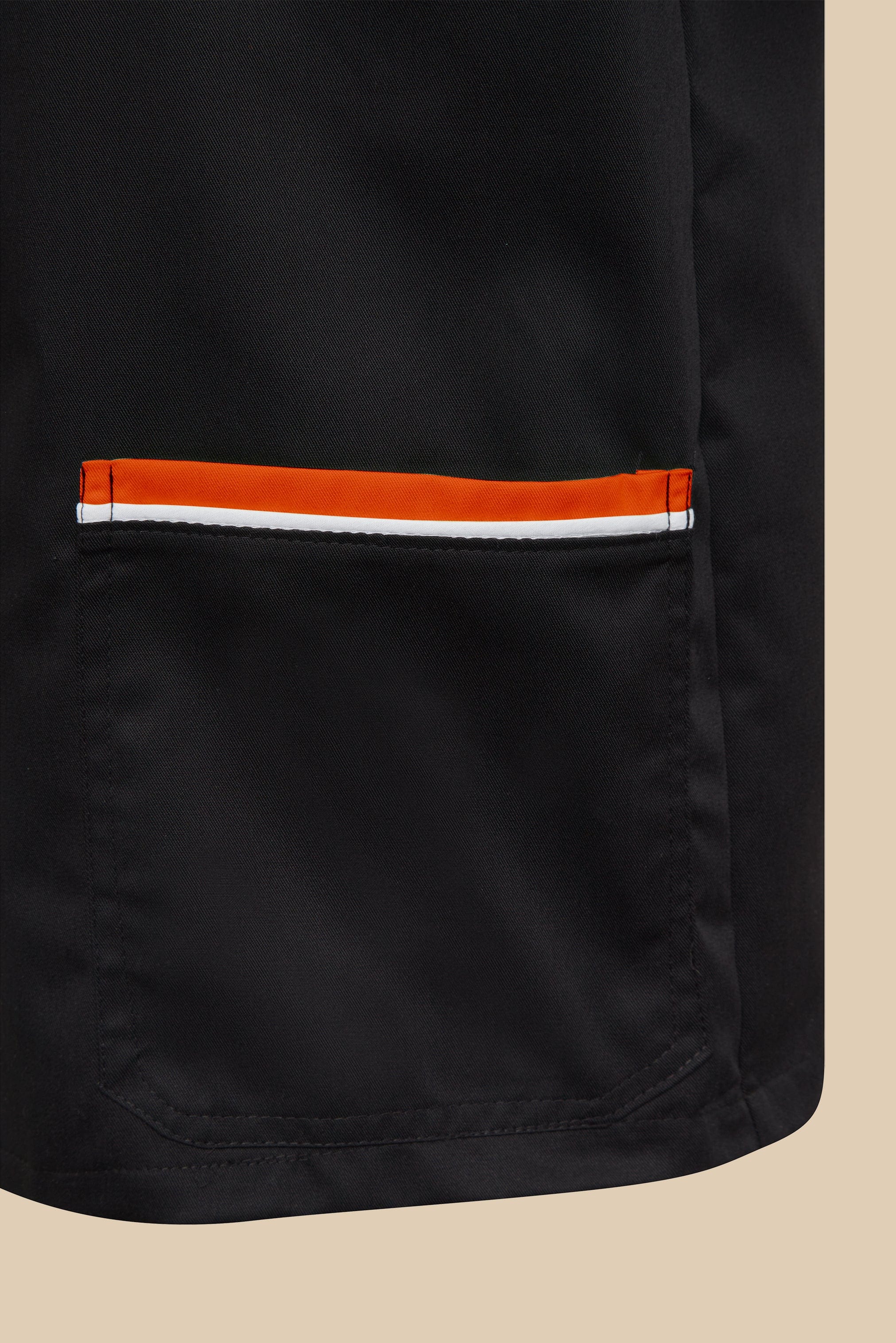 SRC Création Blouse Médicale Blouse médicale noir et orange homme fermeture éclair - PRESPO