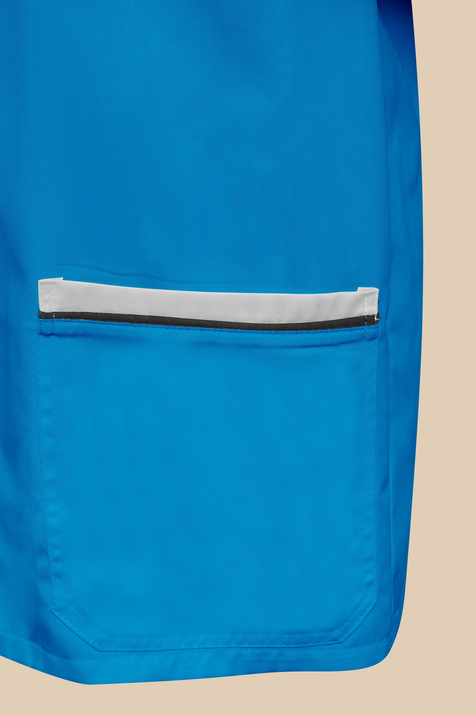 SRC Création Blouse Médicale Blouse médicale turquoise et blanc homme fermeture éclair - PRESPO