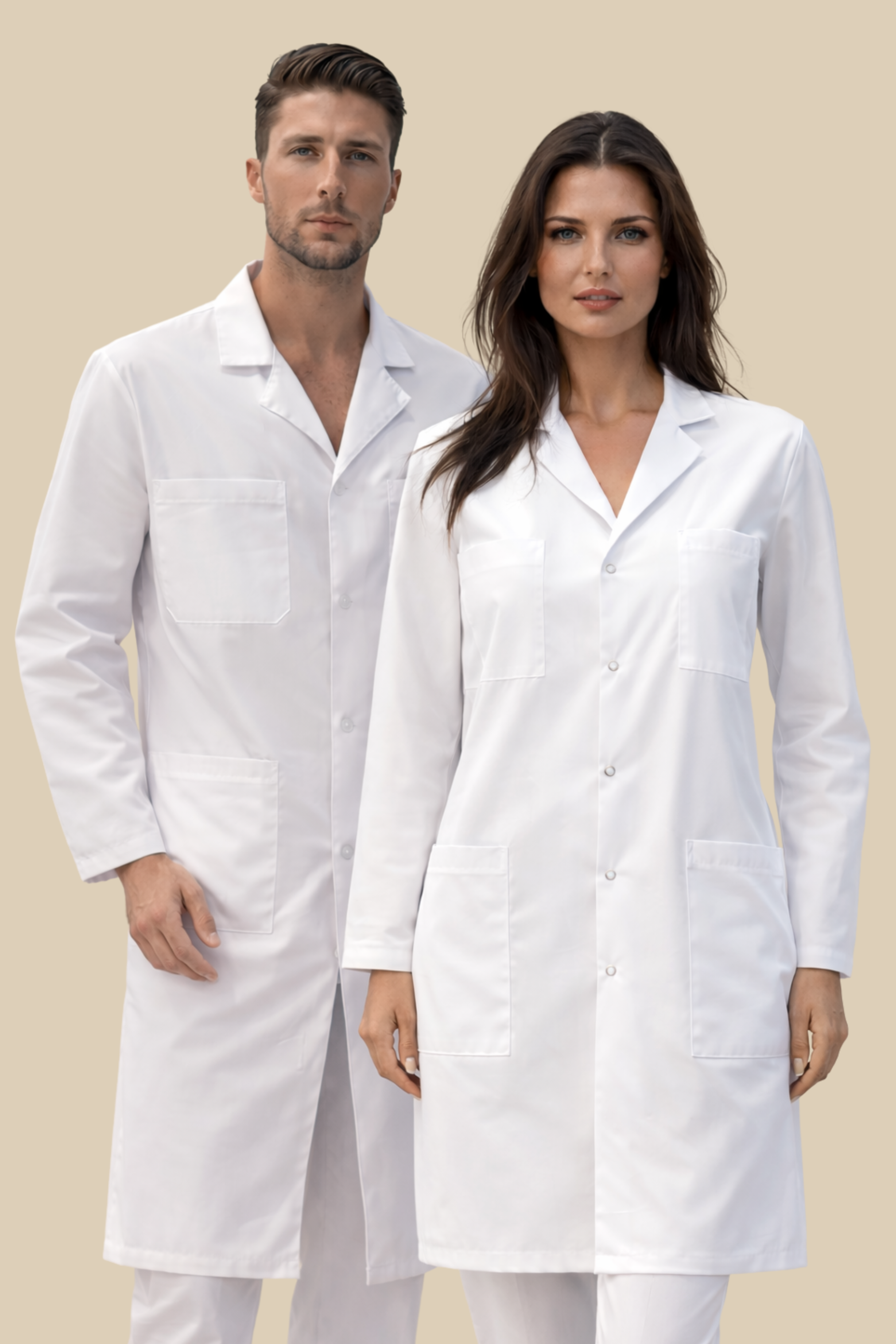 SRC Création Blouse Médicale Pack de 2 blouses médicales mixtes longues 100% coton - 7724