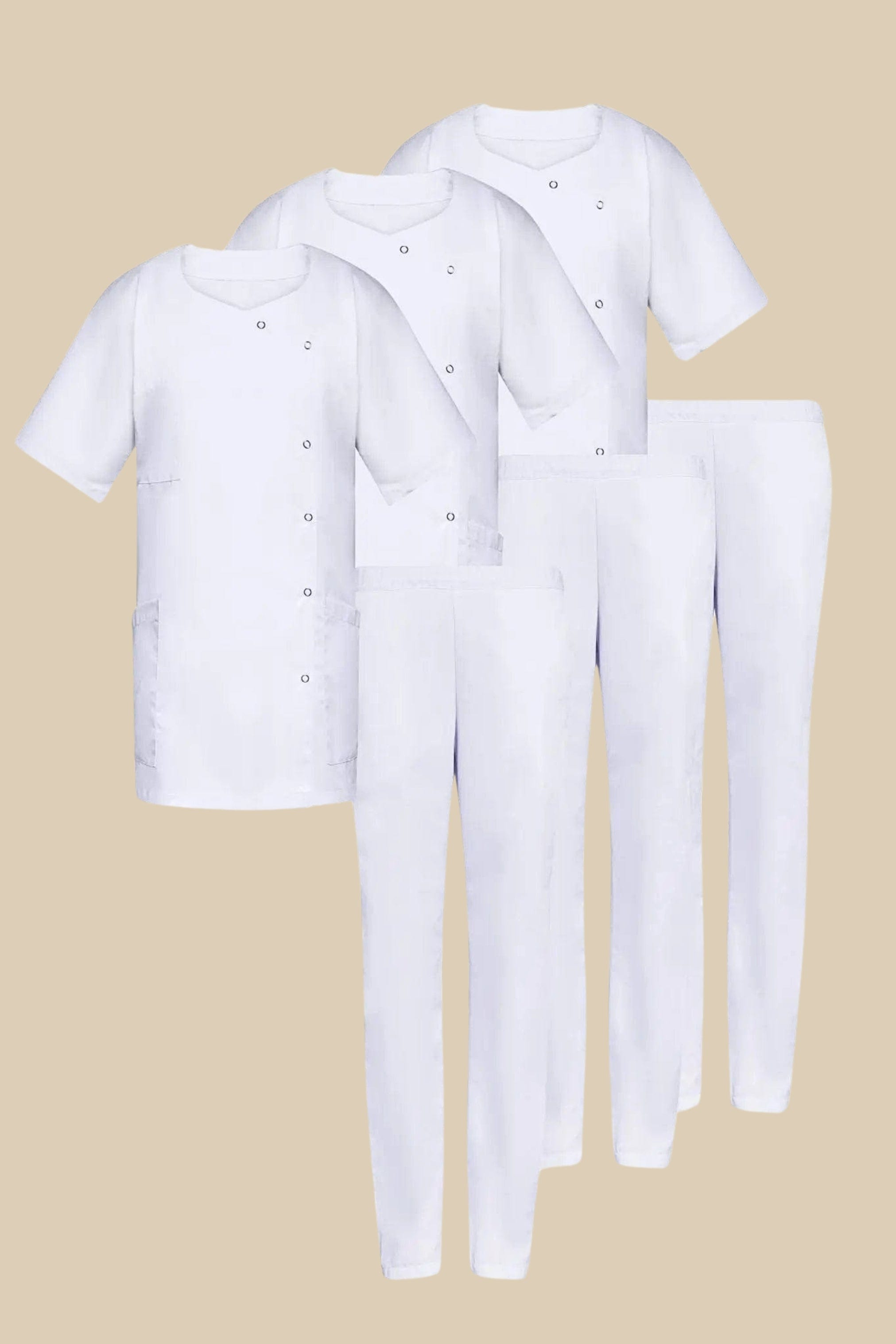 SRC Création Tunique médicale Pack de 3 tuniques Médicales femme 1666 + 3 Pantalons 1020