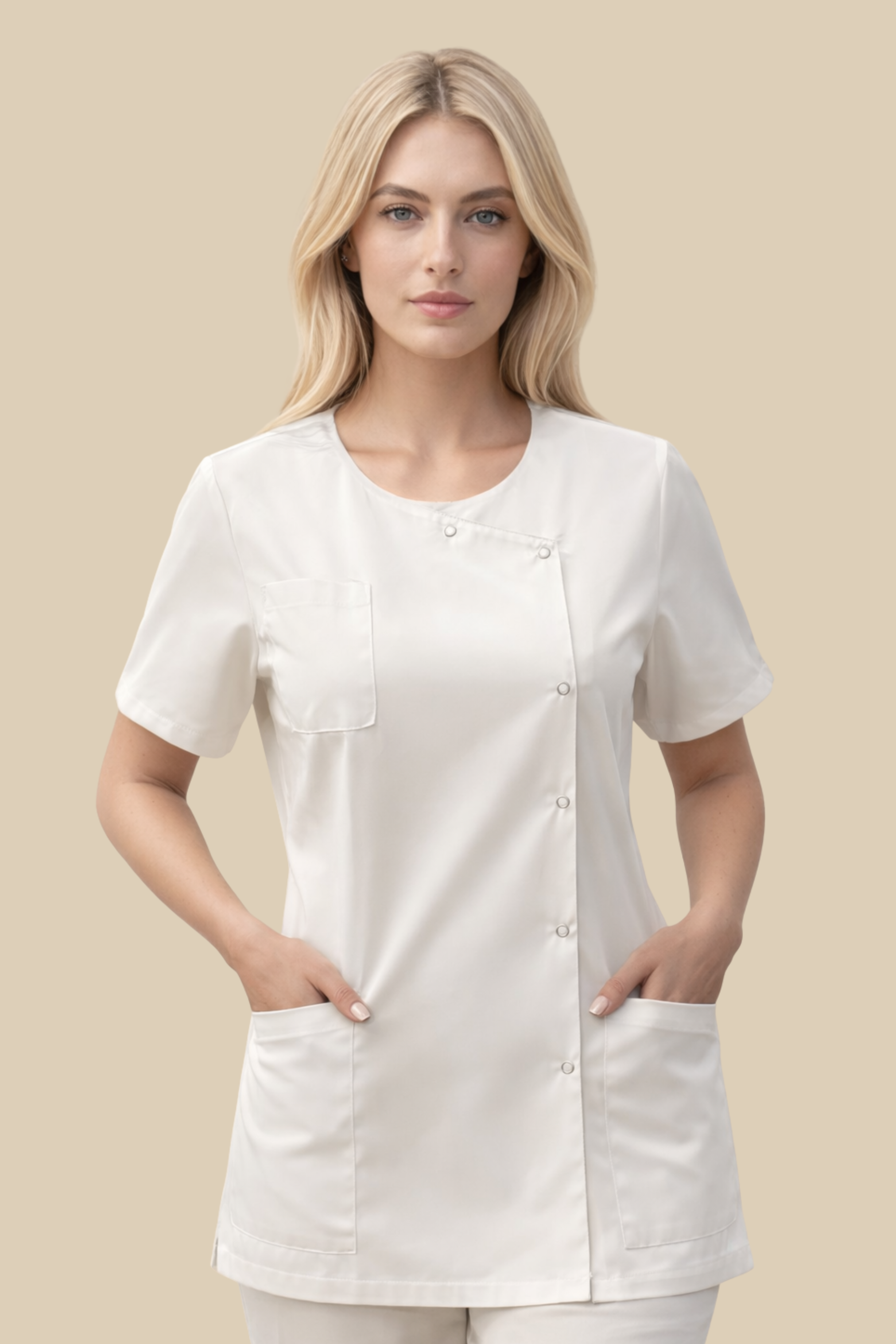 SRC Création Tunique médicale Pack de 5 tuniques médicales femme blanches 1666