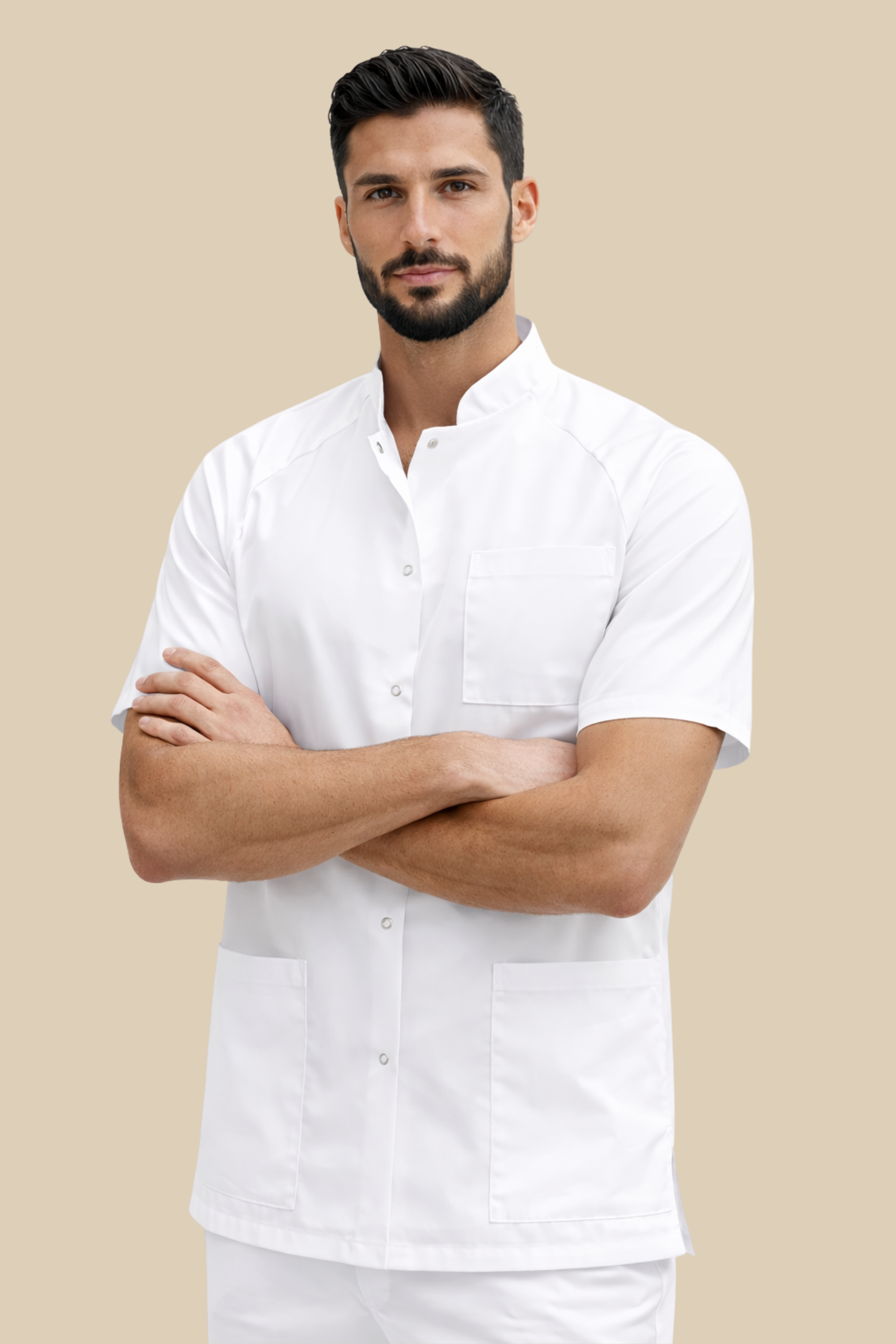 SRC Création Tunique médicale Pack de 6 tuniques médicales blanches 4642 + 6 Pantalons 1020