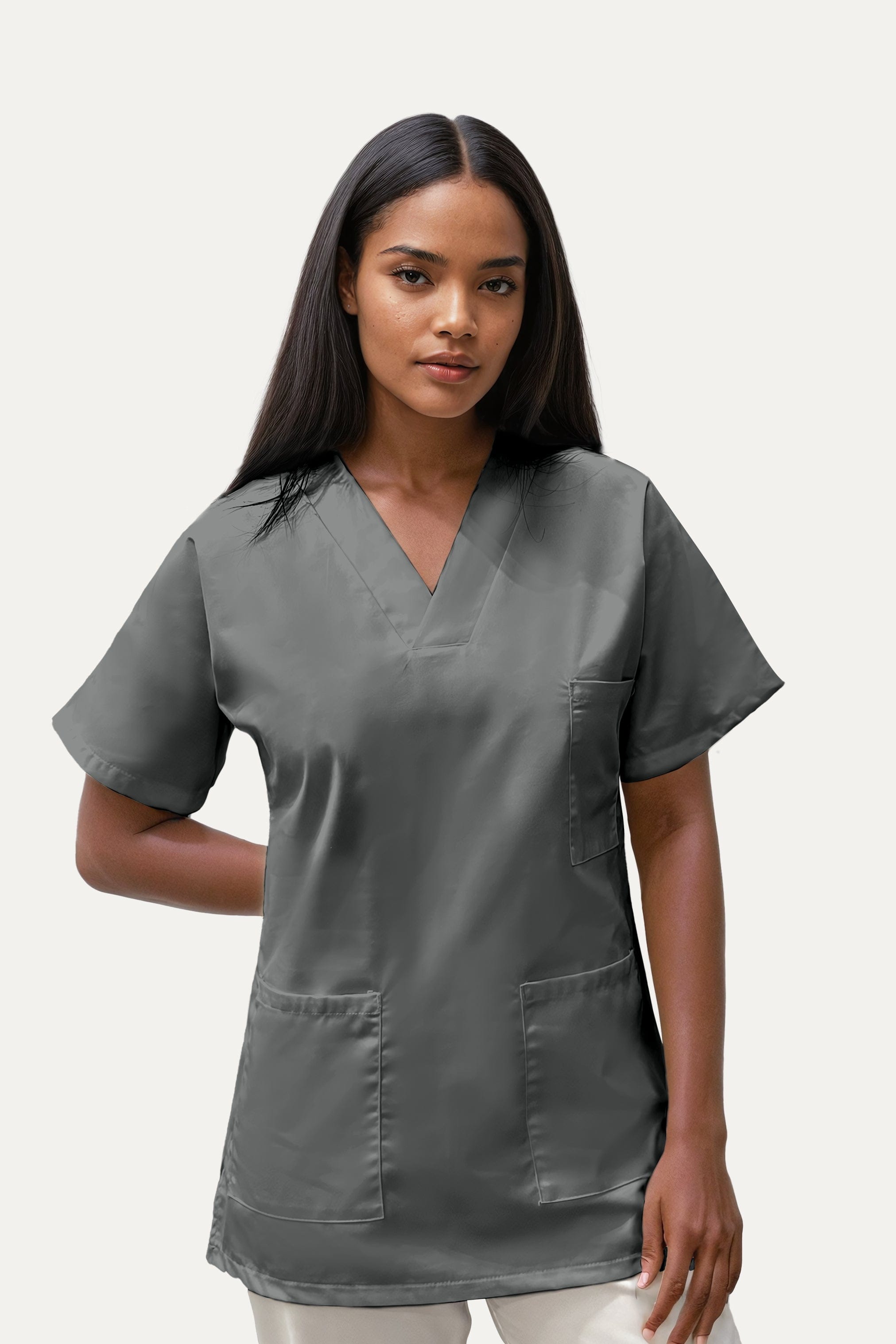 SRC Tunique médicale Tunique médicale col V femme grise - 7797
