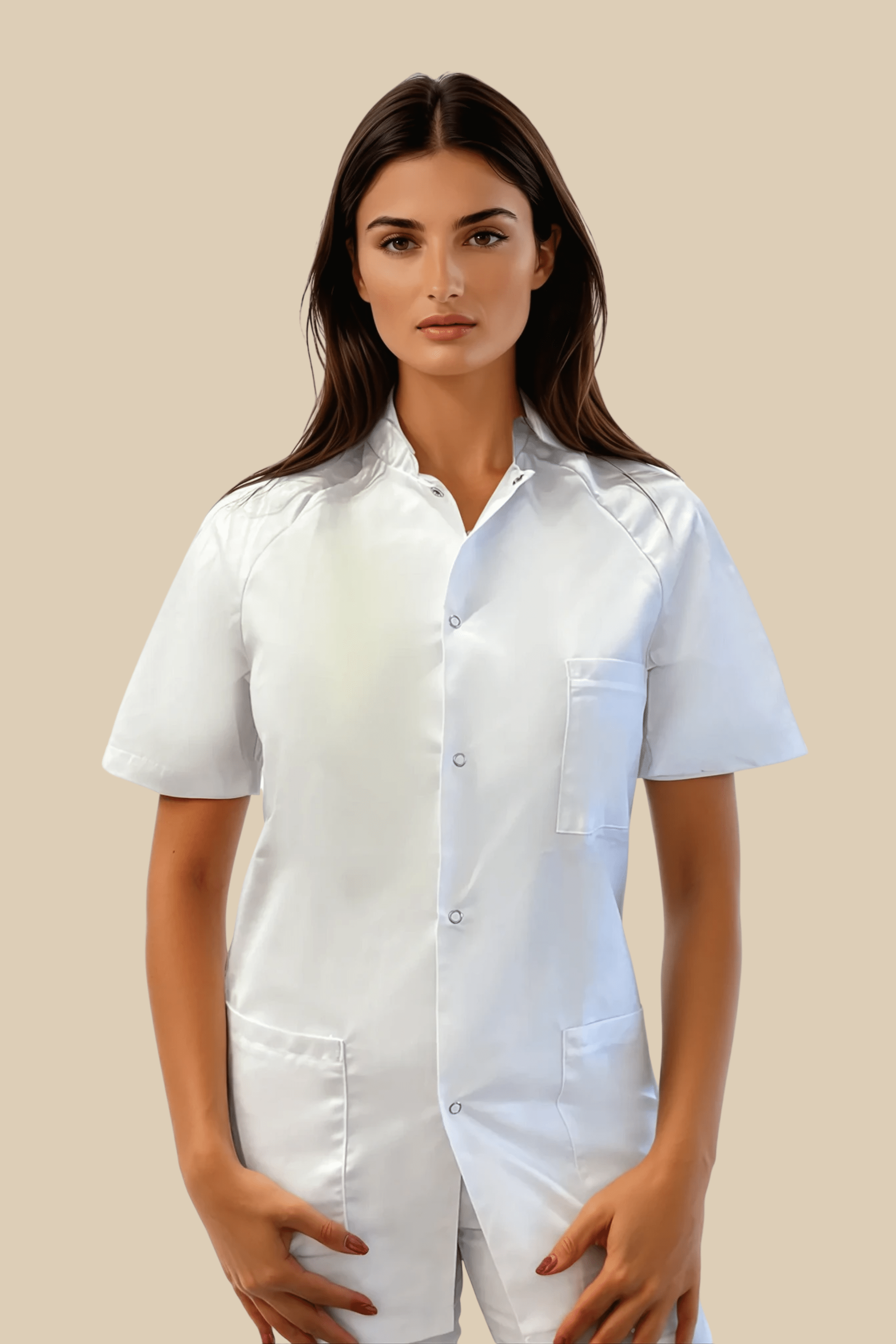 SRC Création Tunique médicale Tunique médicale femme blanche - 4642F