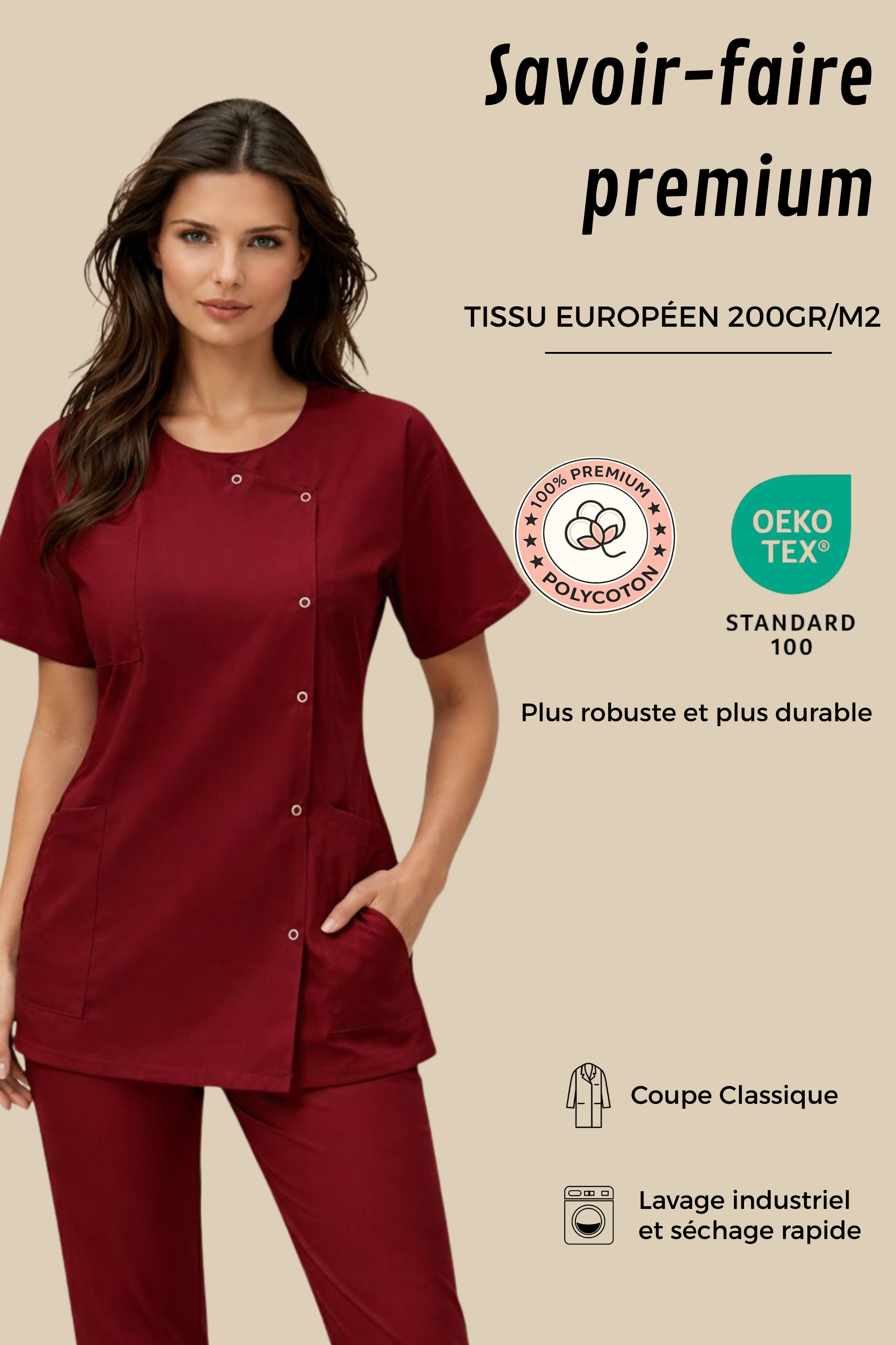 SRC Création Tunique médicale Tunique médicale femme Bordeaux - 1666