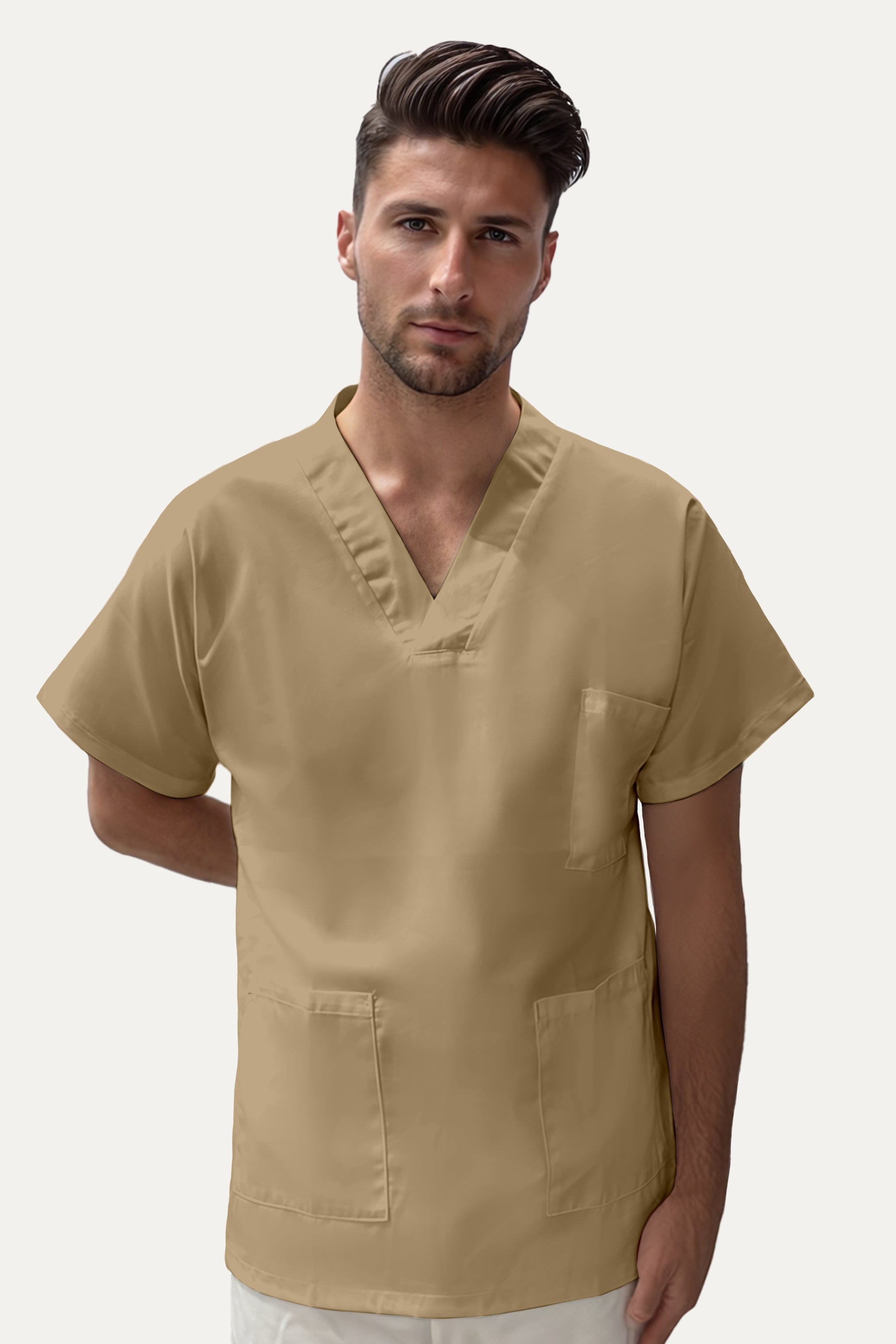 SRC Tunique médicale Tunique médicale homme col V biscuit - 7797H