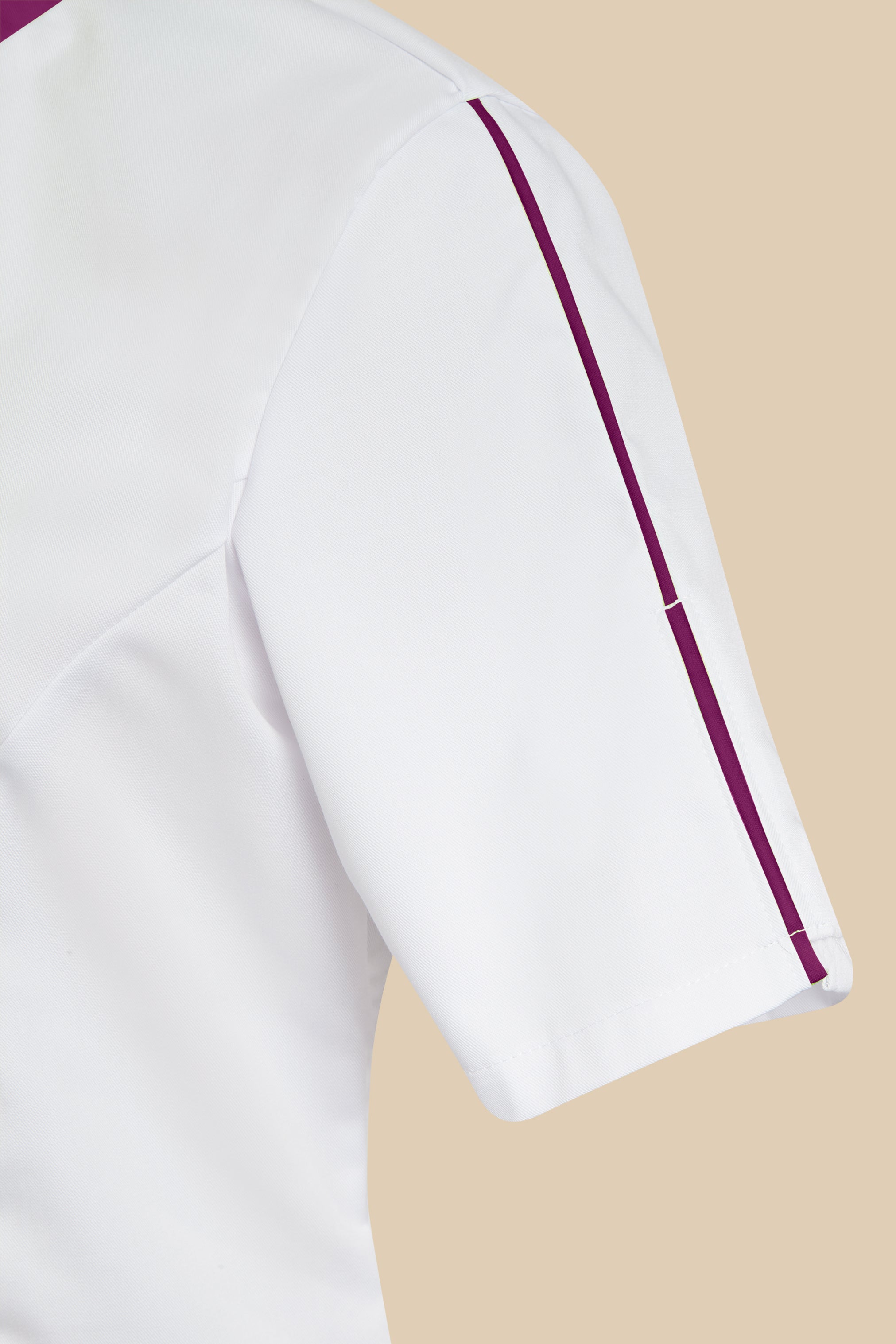 Blouse médicale femme blanc et prune - SILA