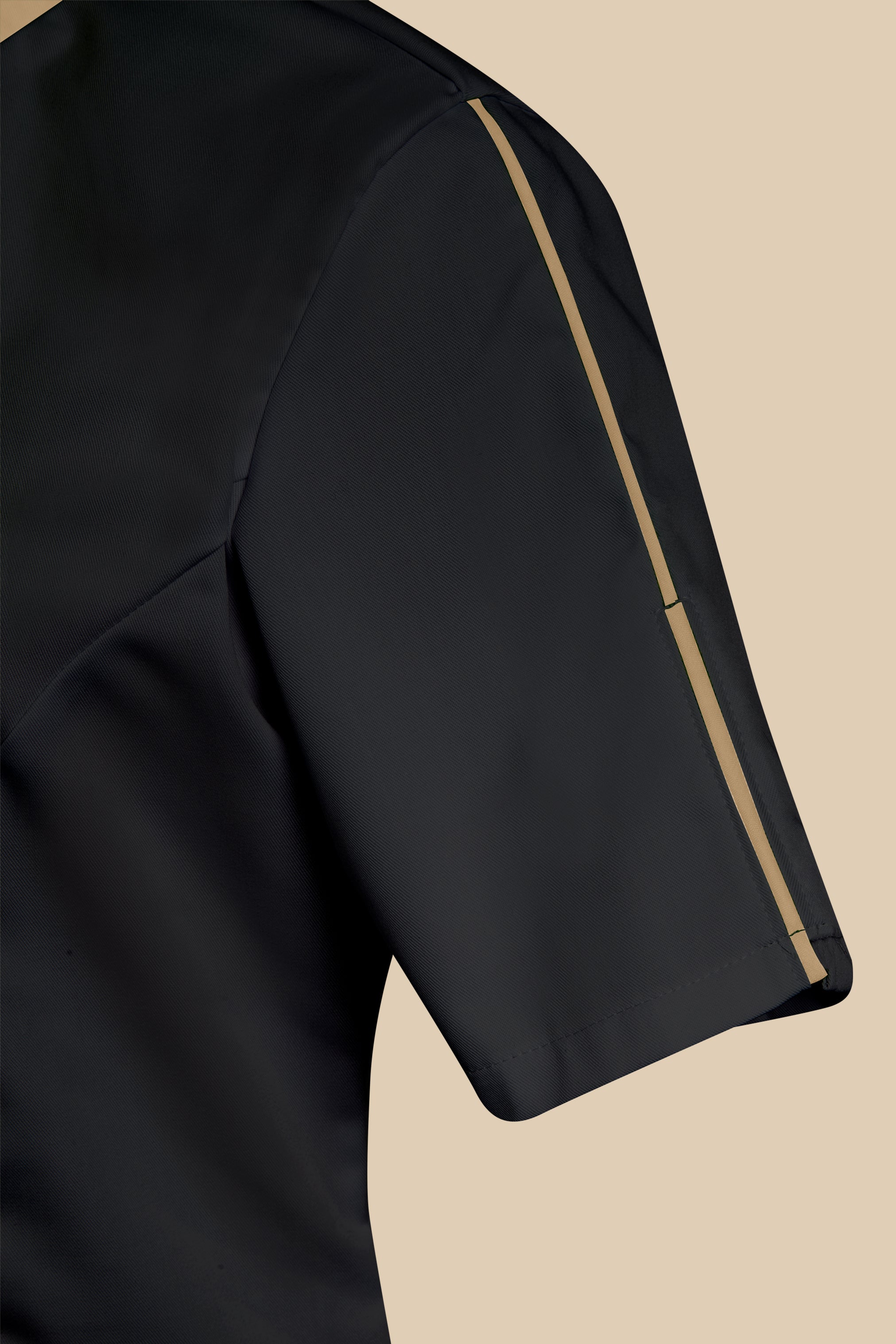 Blouse médicale femme noir et biscuit - SILA