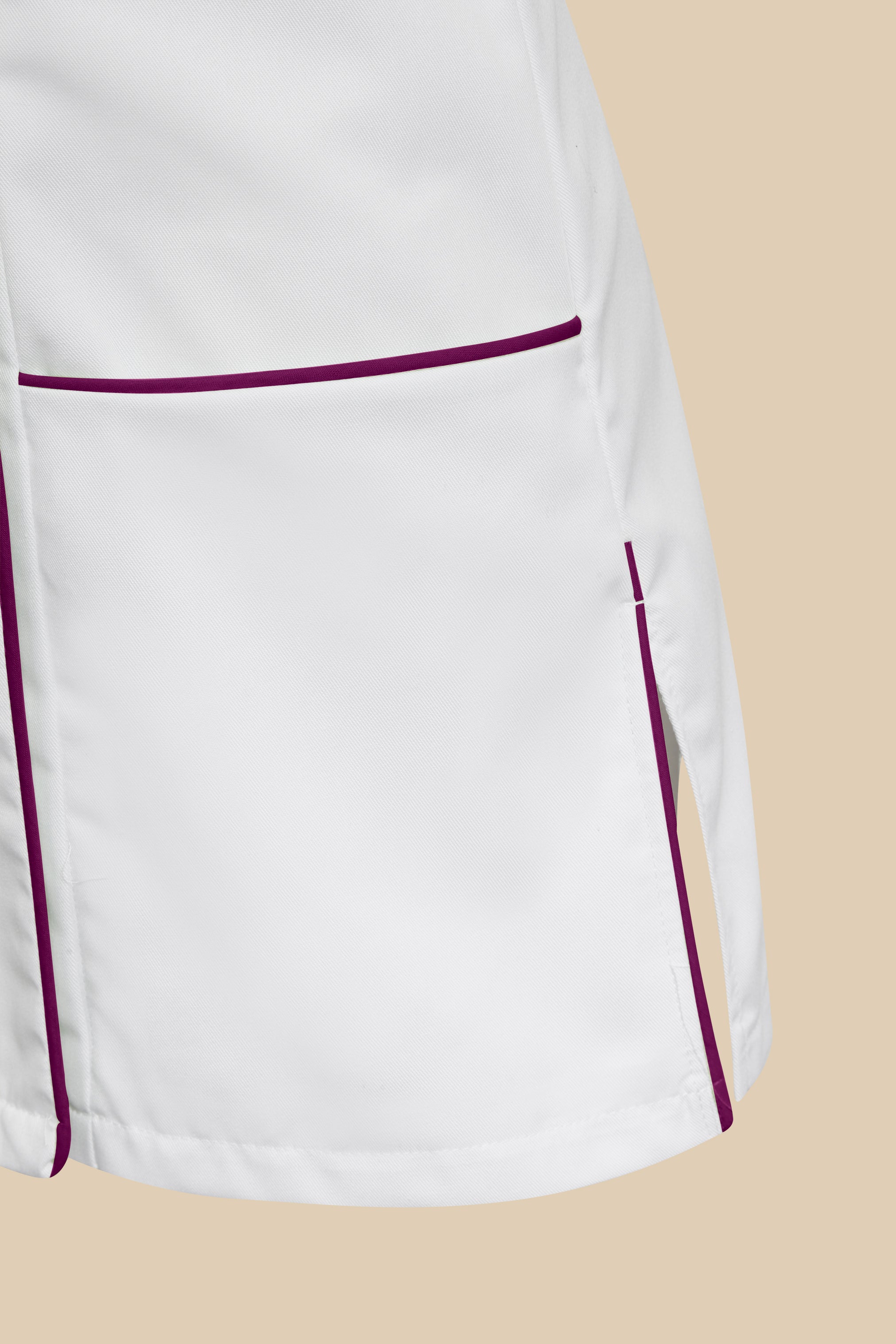 Blouse médicale femme blanc et prune - SILA