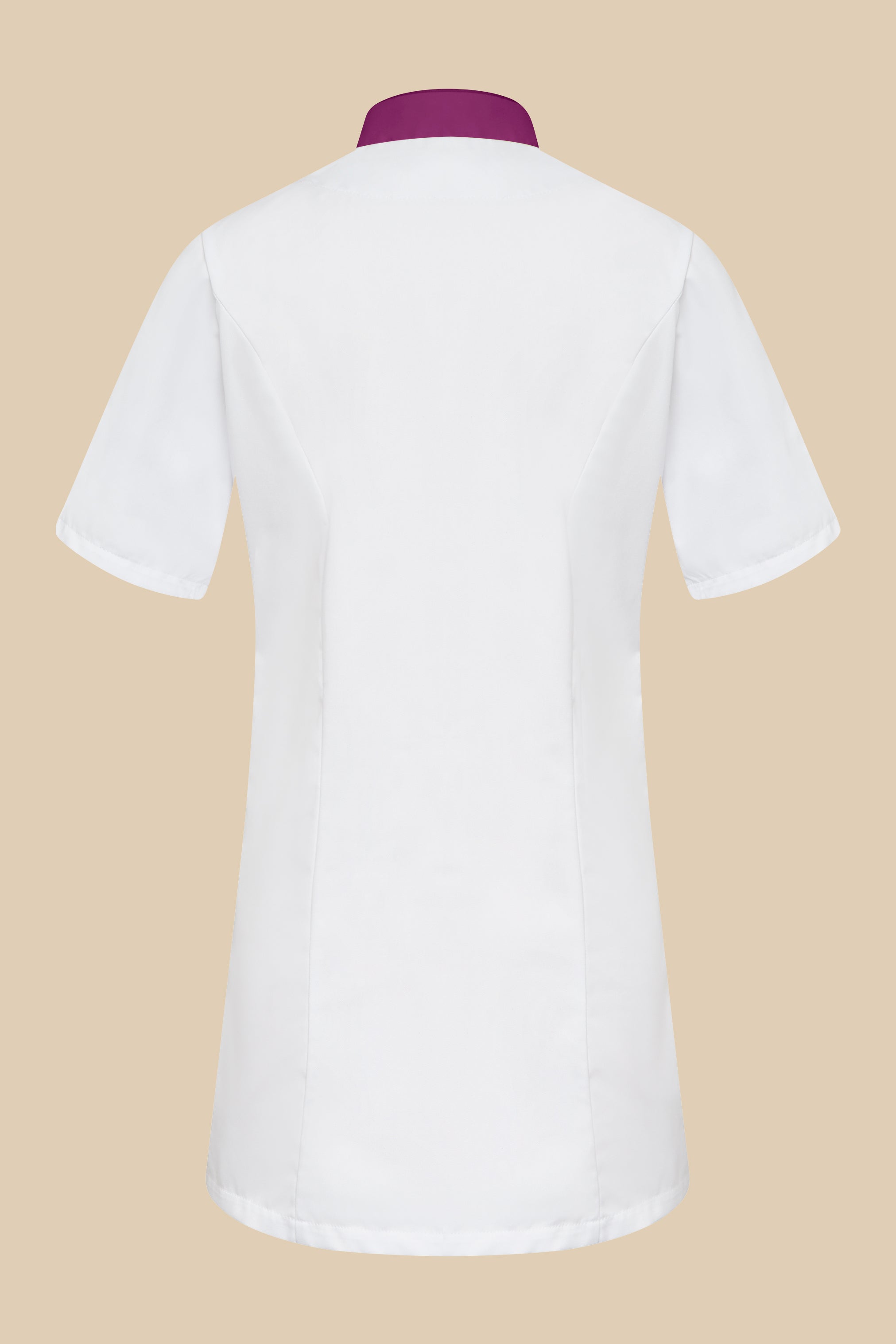 Blouse médicale femme blanc et prune - SILA