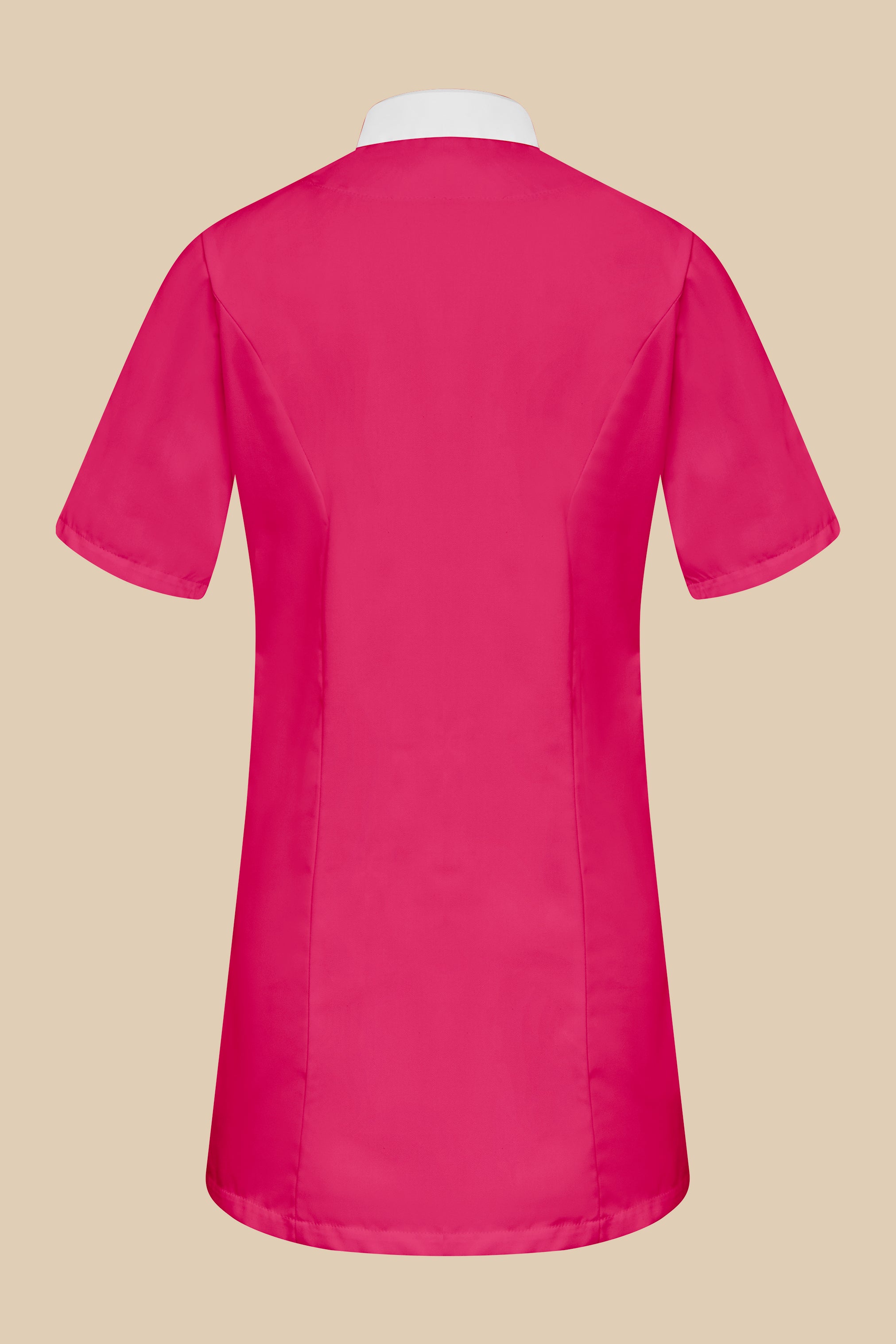 Blouse médicale femme fuchsia et blanc - SILA