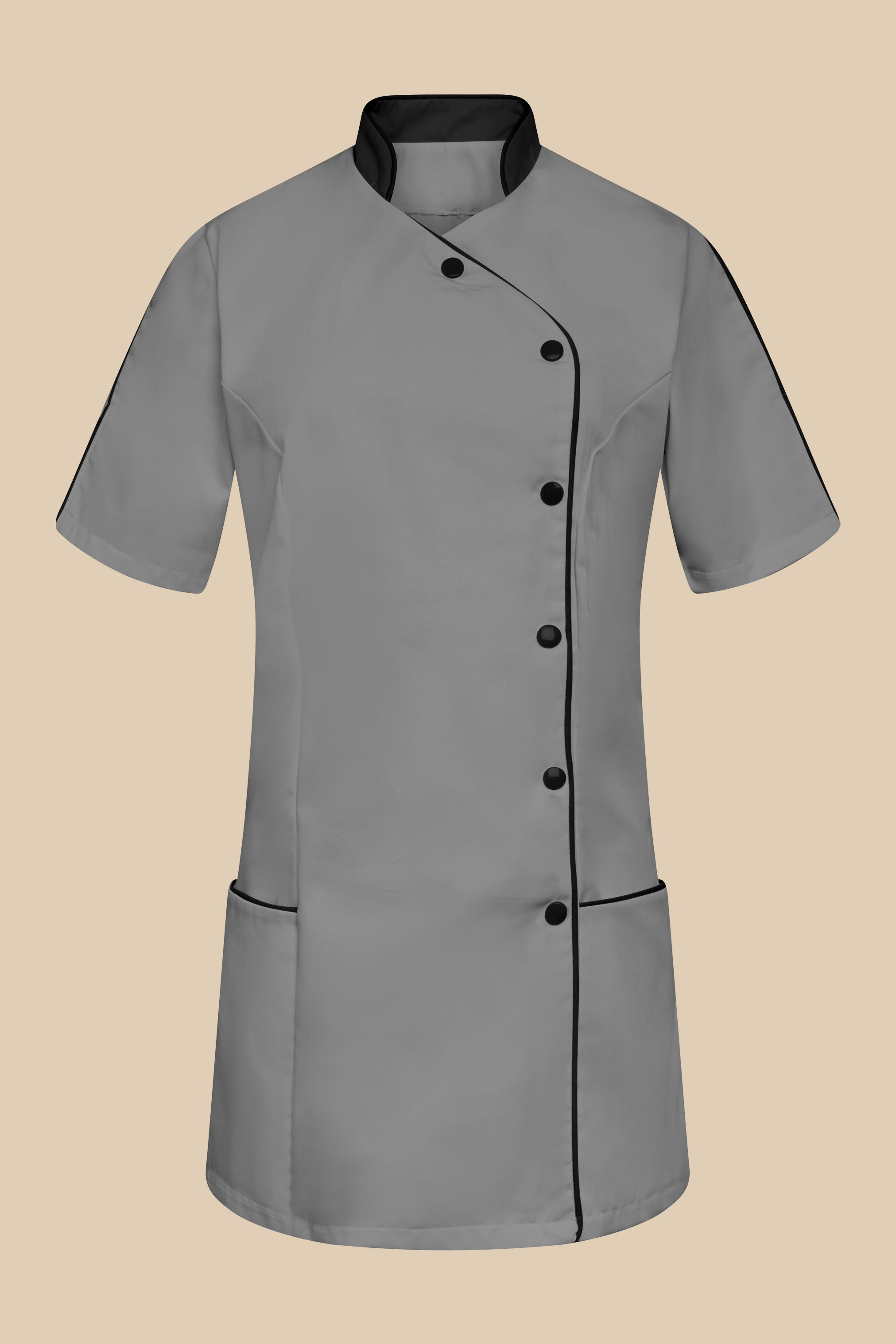Blouse médicale femme gris et noir - SILA