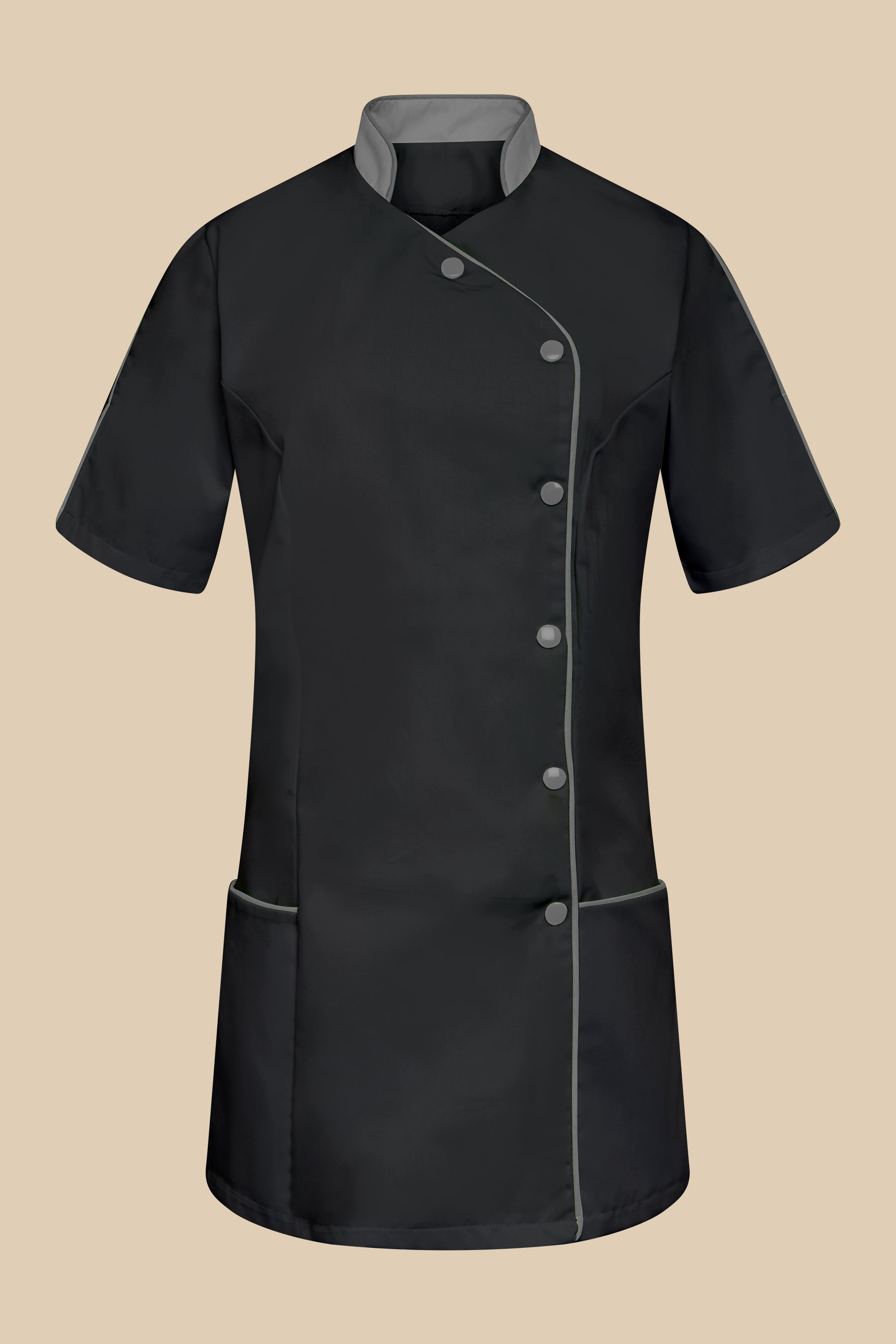Blouse médicale femme noir et gris - SILA