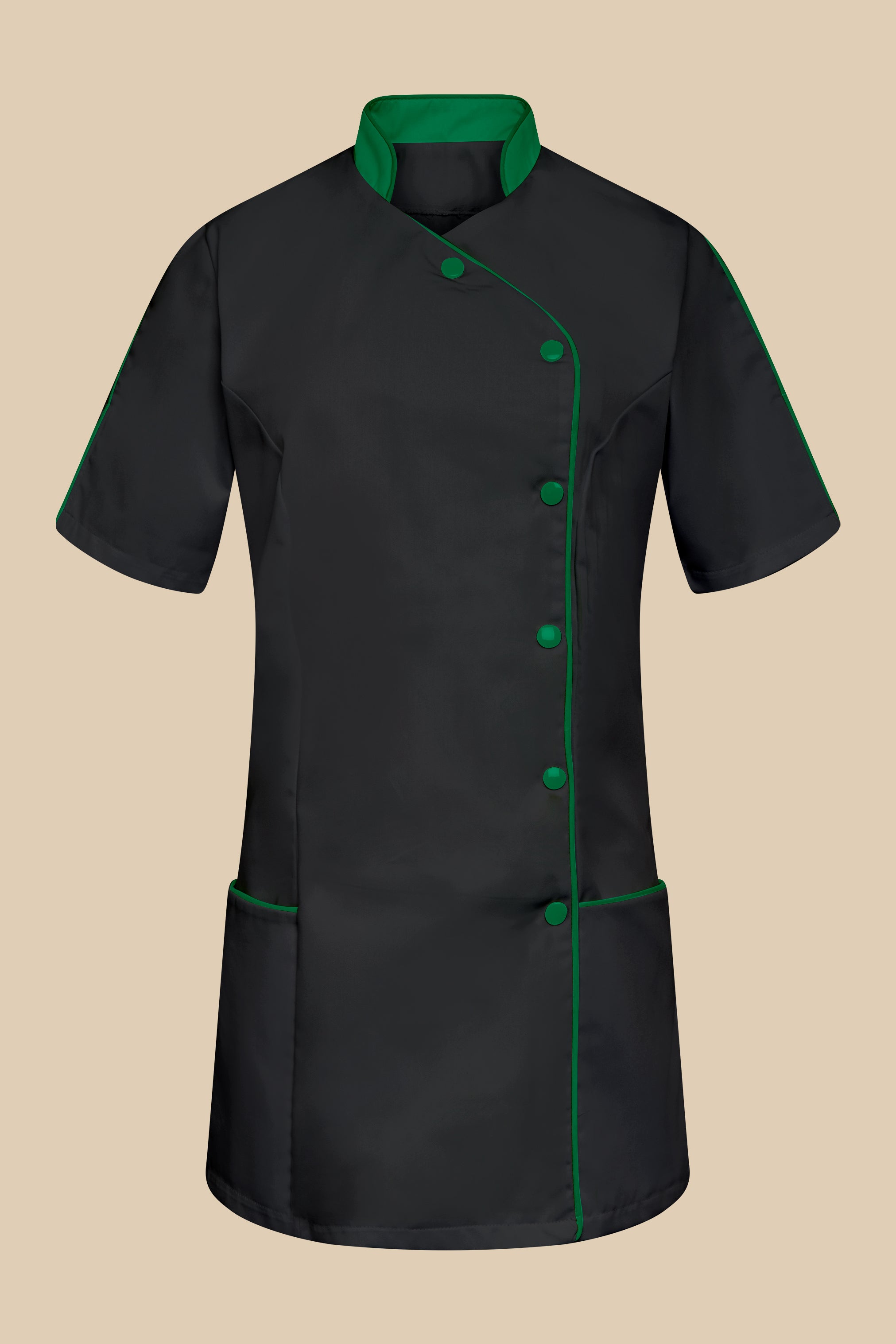 Blouse médicale femme noir et vert - SILA