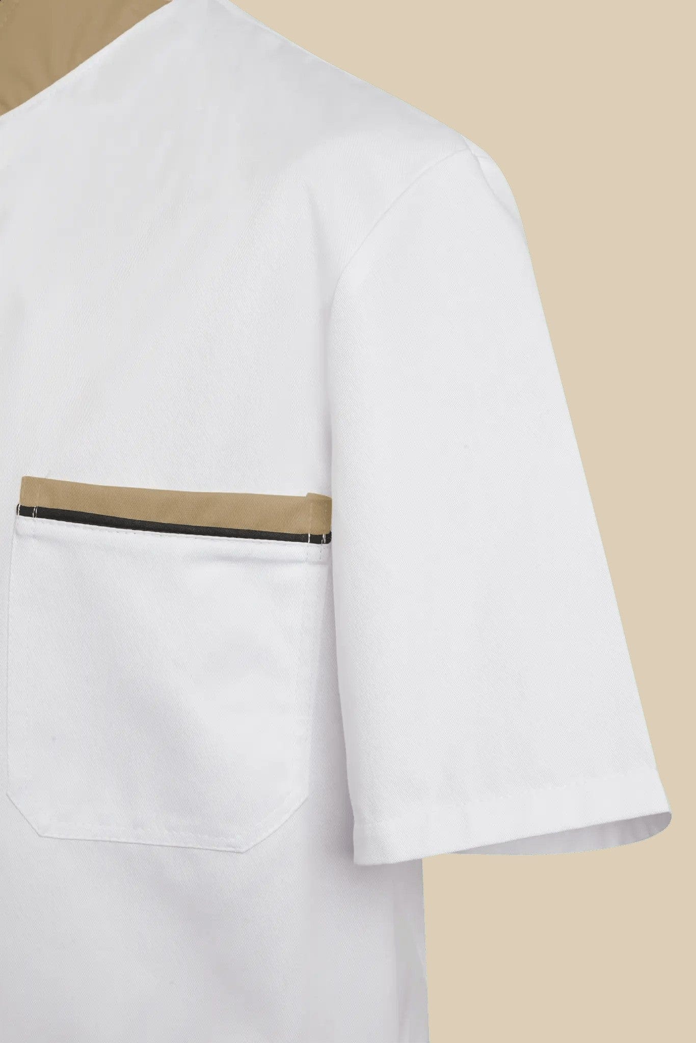 SRC Création Blouse Médicale Blouse médicale blanc et biscuit homme fermeture éclair - PRESPO