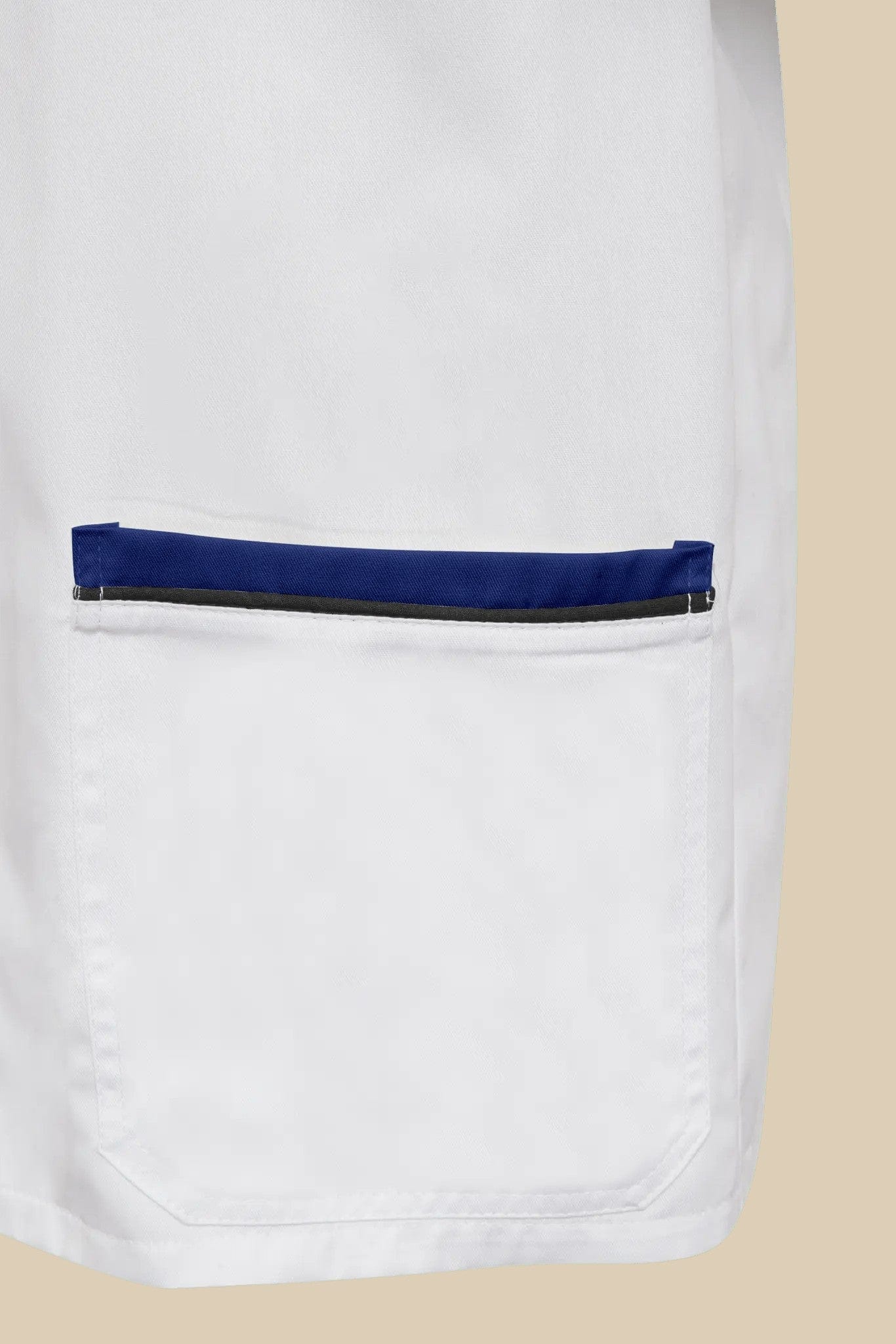 SRC Création Blouse Médicale Blouse médicale blanc et marine homme fermeture éclair - PRESPO