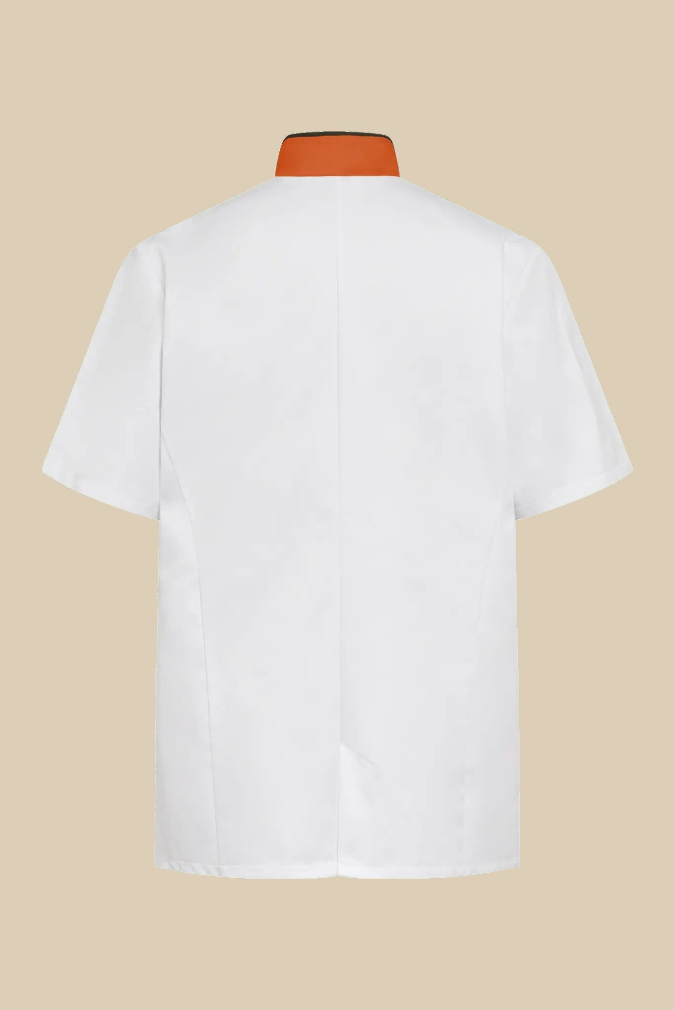 SRC Création Blouse Médicale Blouse médicale blanc et orange homme fermeture éclair - PRESPO