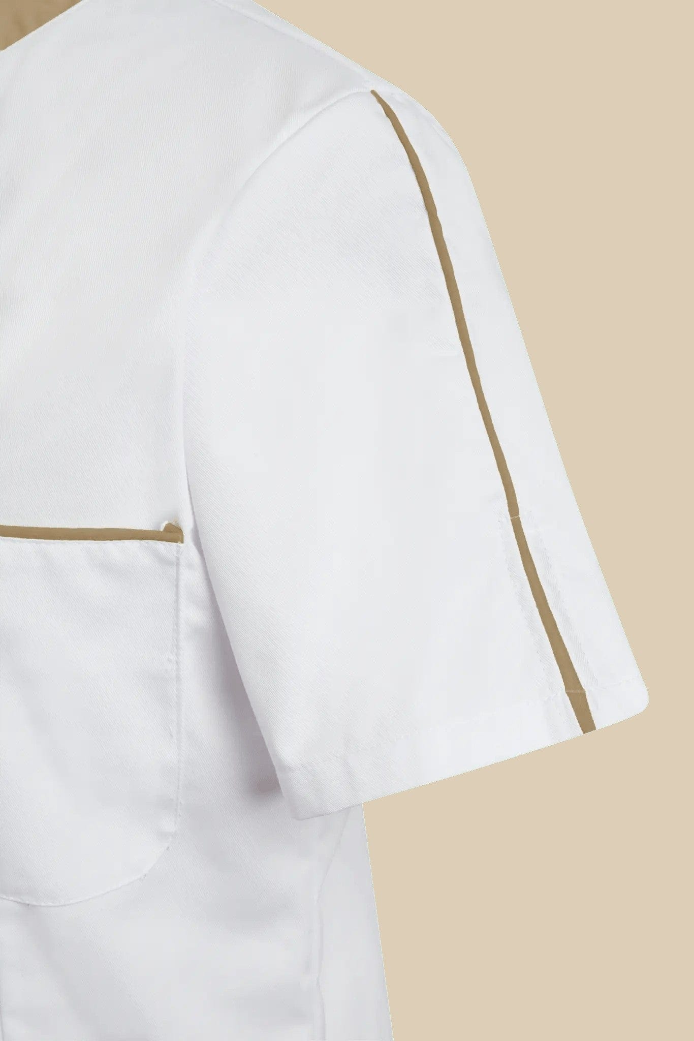 SRC Création Blouse Médicale Blouse médicale femme blanc et biscuit - SAANA