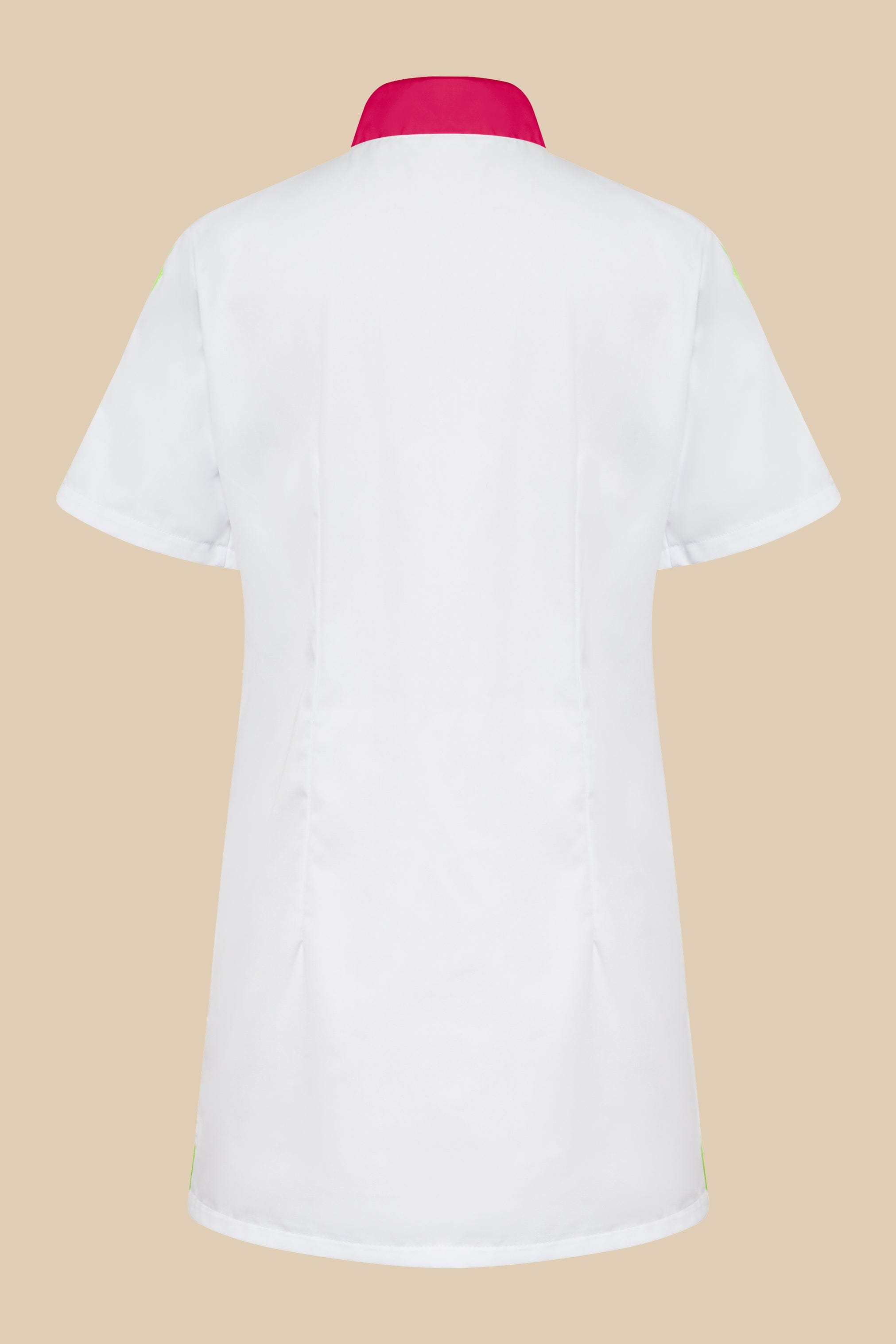 SRC Création Blouse Médicale Blouse médicale femme blanc et fuchsia - SAANA