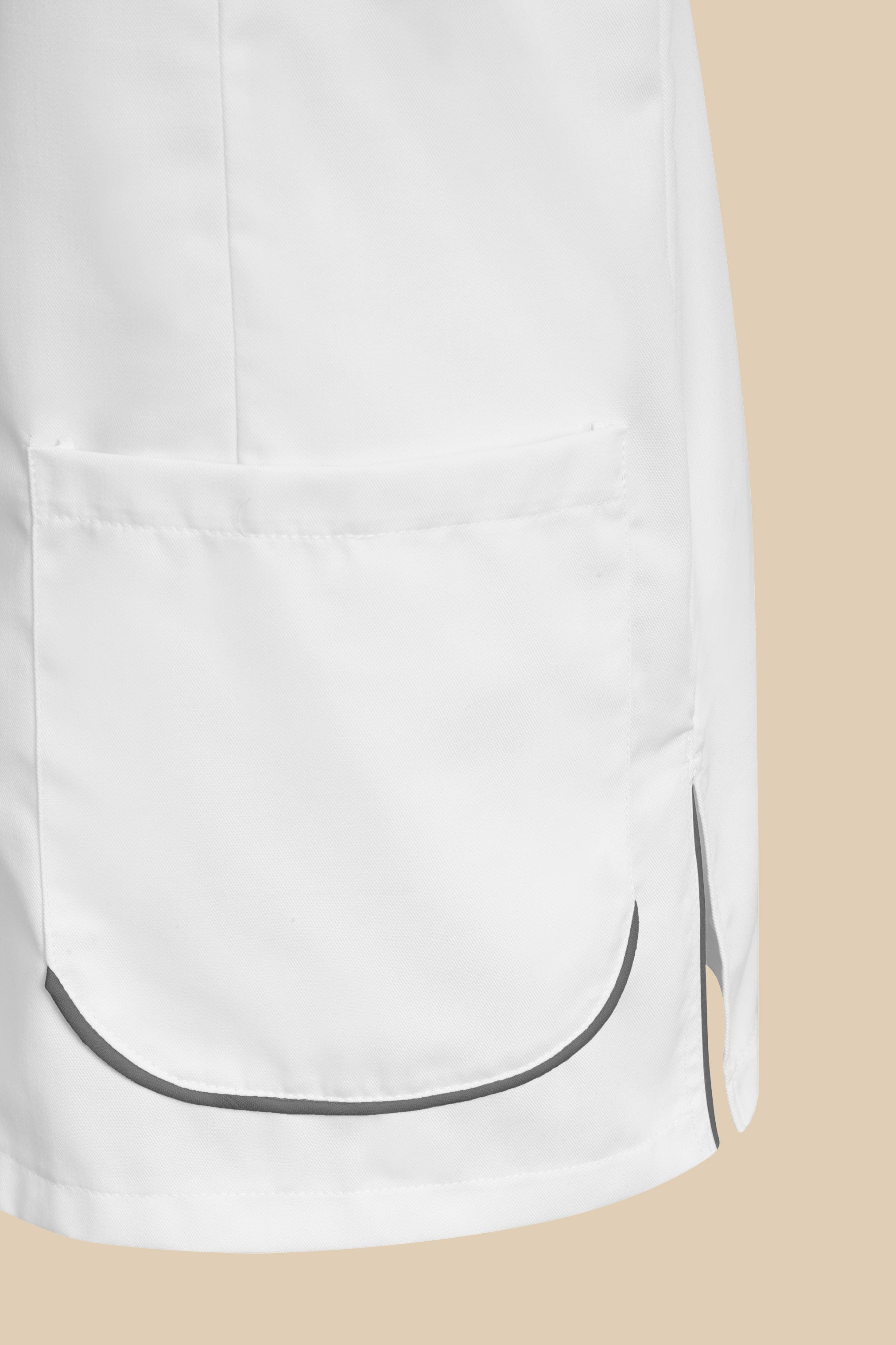 SRC Création Blouse Médicale Blouse médicale femme blanc et gris - SAANA