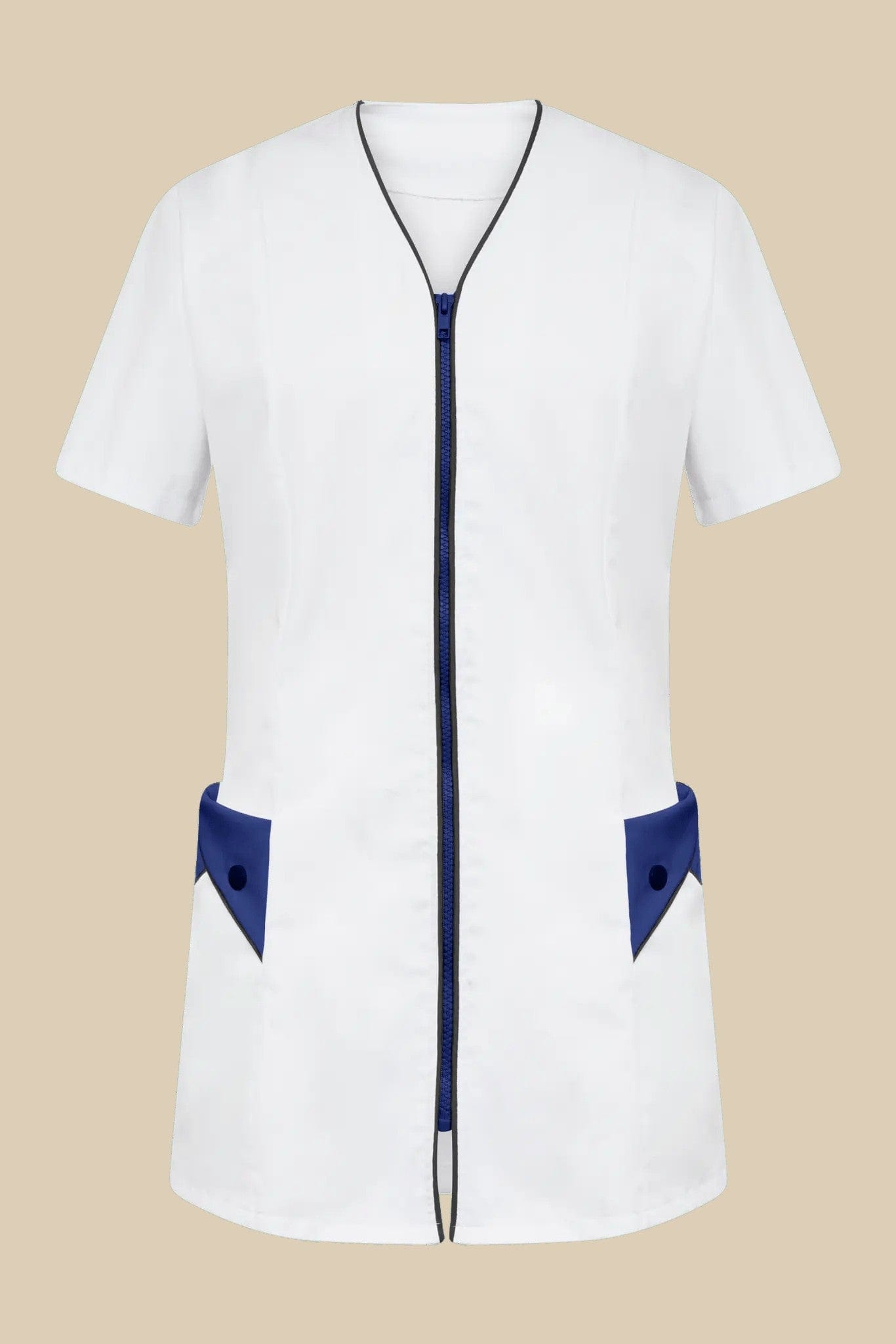 SRC Création Blouse Médicale Blouse médicale femme blanc et marine - NOLA