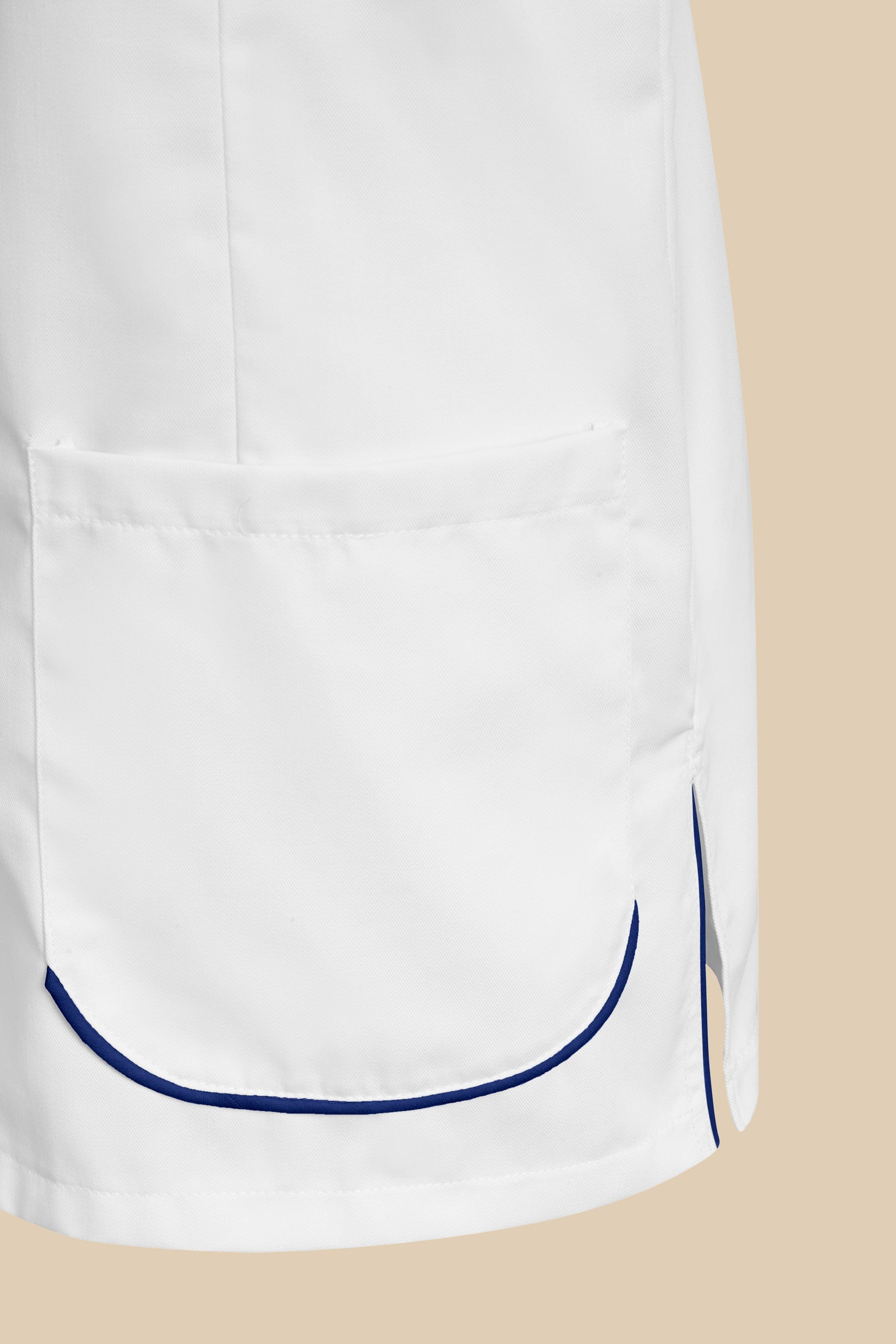 SRC Création Blouse Médicale Blouse médicale femme blanc et marine - SAANA