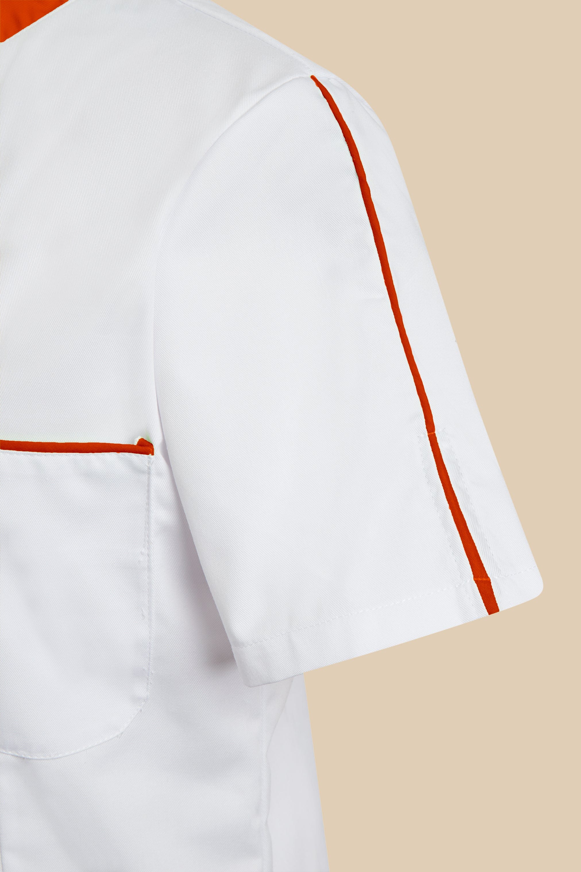 SRC Création Blouse Médicale Blouse médicale femme blanc et orange - SAANA