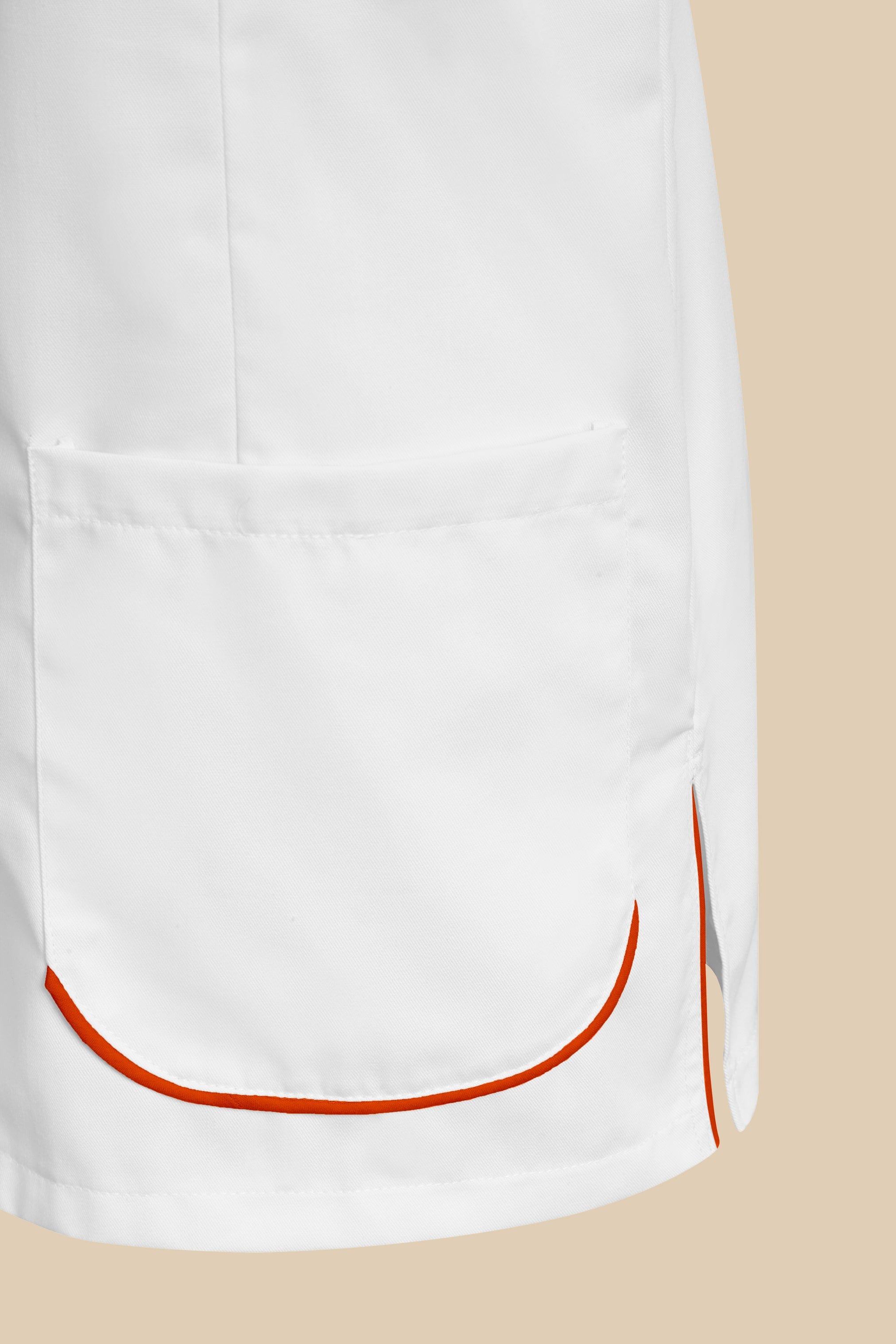 SRC Création Blouse Médicale Blouse médicale femme blanc et orange - SAANA