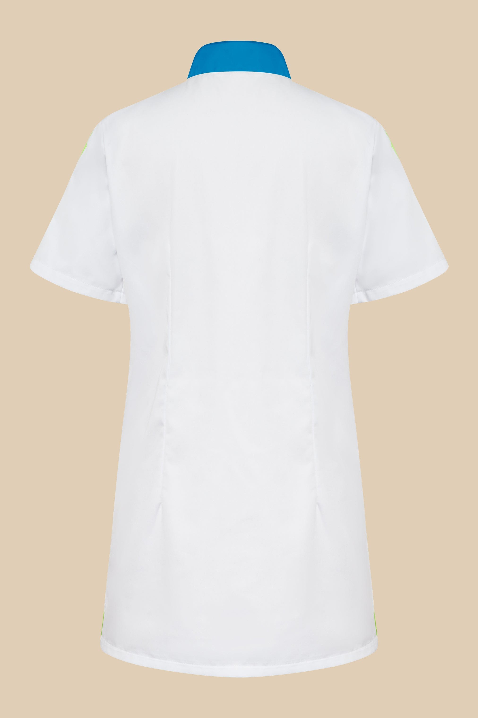 SRC Création Blouse Médicale Blouse médicale femme blanc et turquoise - SAANA