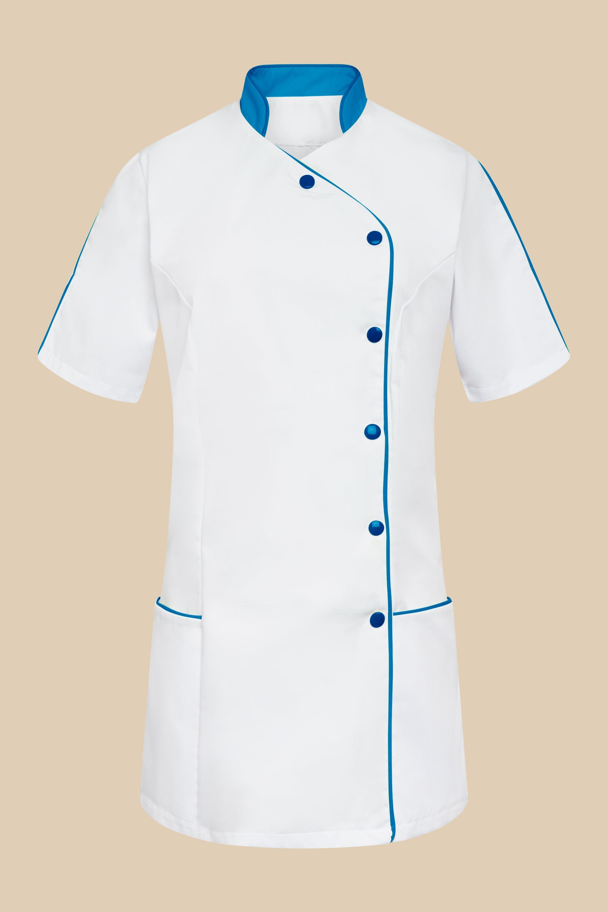 SRC Création Blouse Médicale Blouse médicale femme blanc et turquoise - SILA