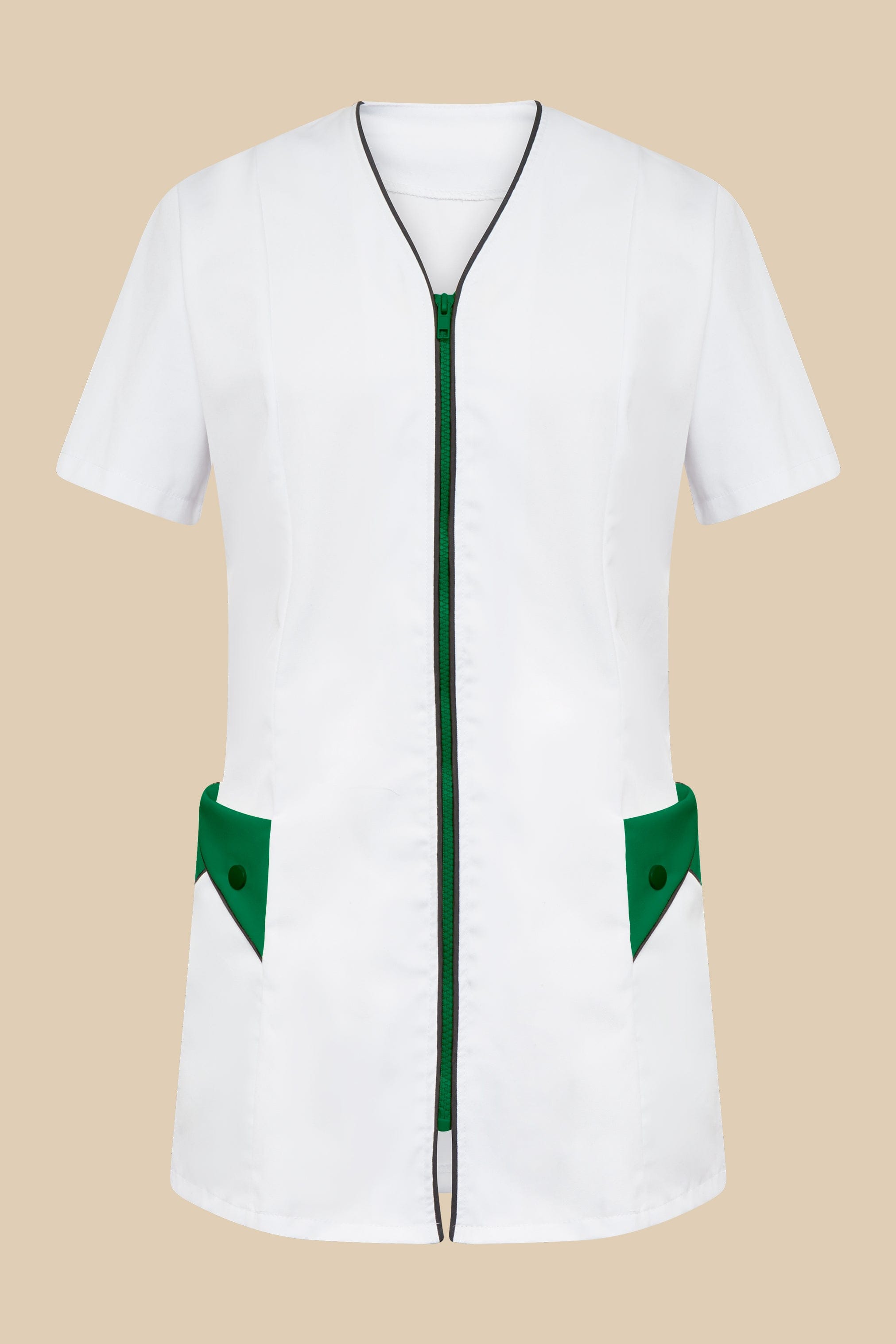 SRC Création Blouse Médicale Blouse médicale femme blanc et vert - NOLA