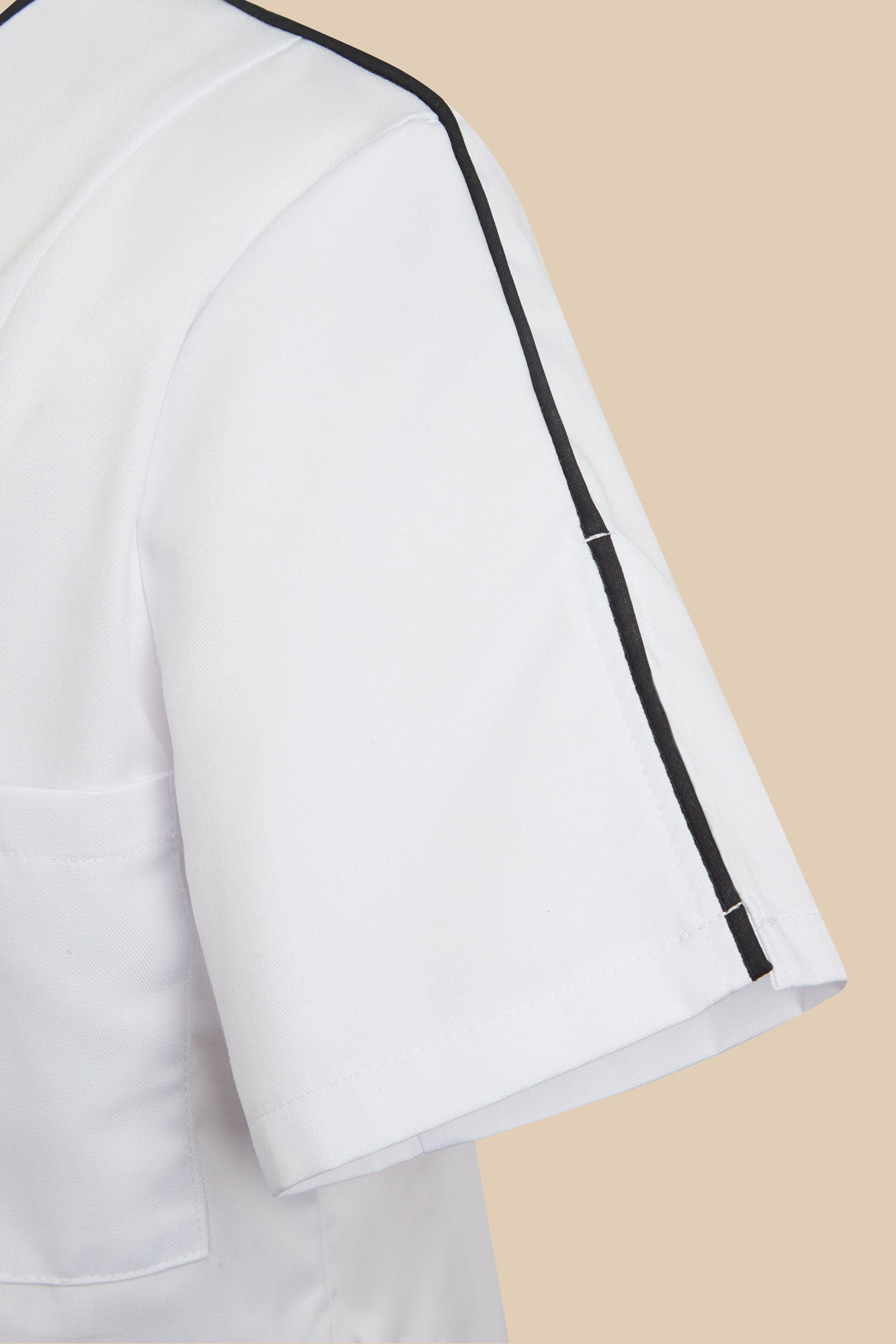 SRC Création Blouse Médicale Blouse médicale femme cintrée blanc/noir/fuchsia - LOKKA
