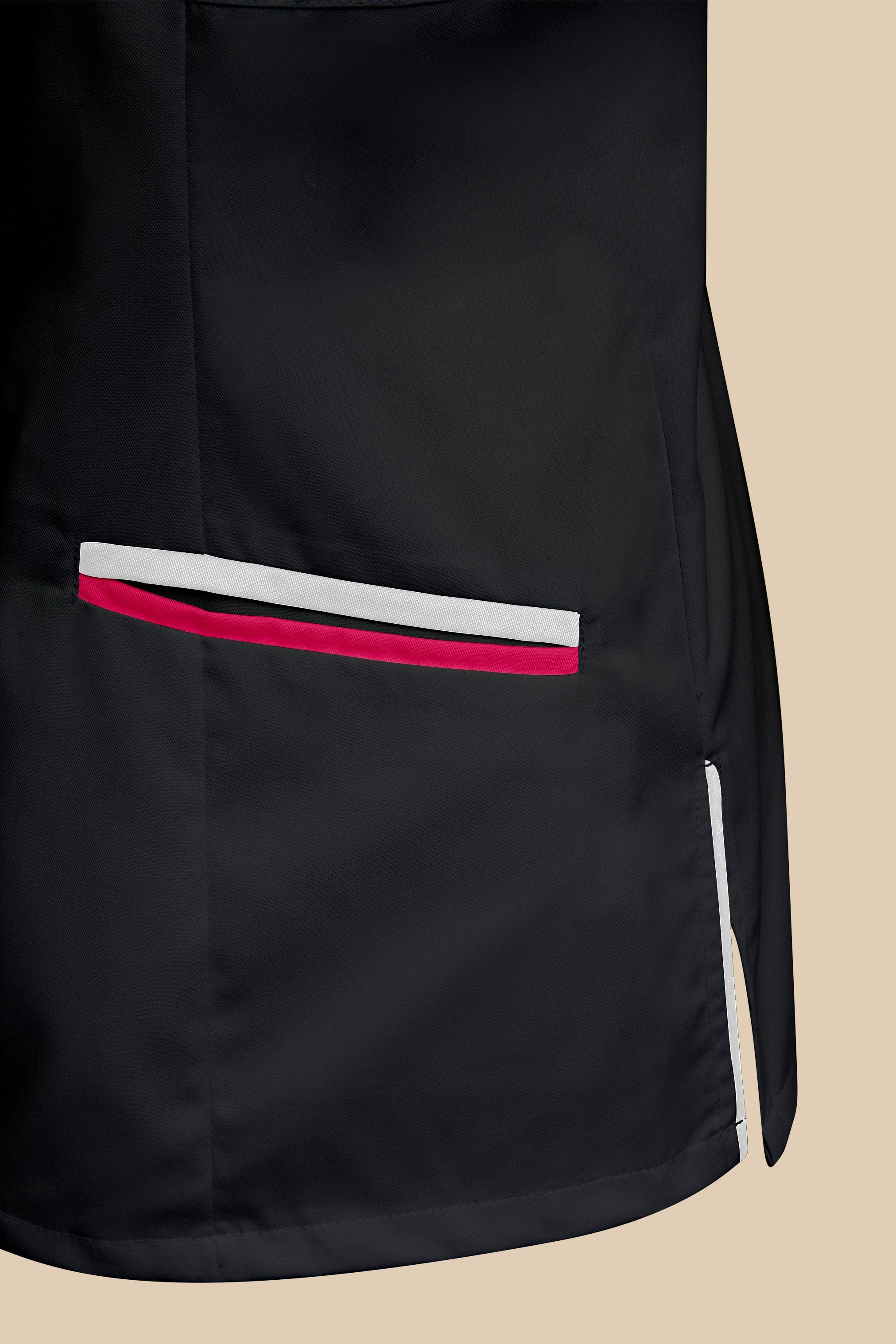 SRC Création Blouse Médicale Blouse médicale femme cintrée Noir/Blanc/Fuchsia - LOKKA