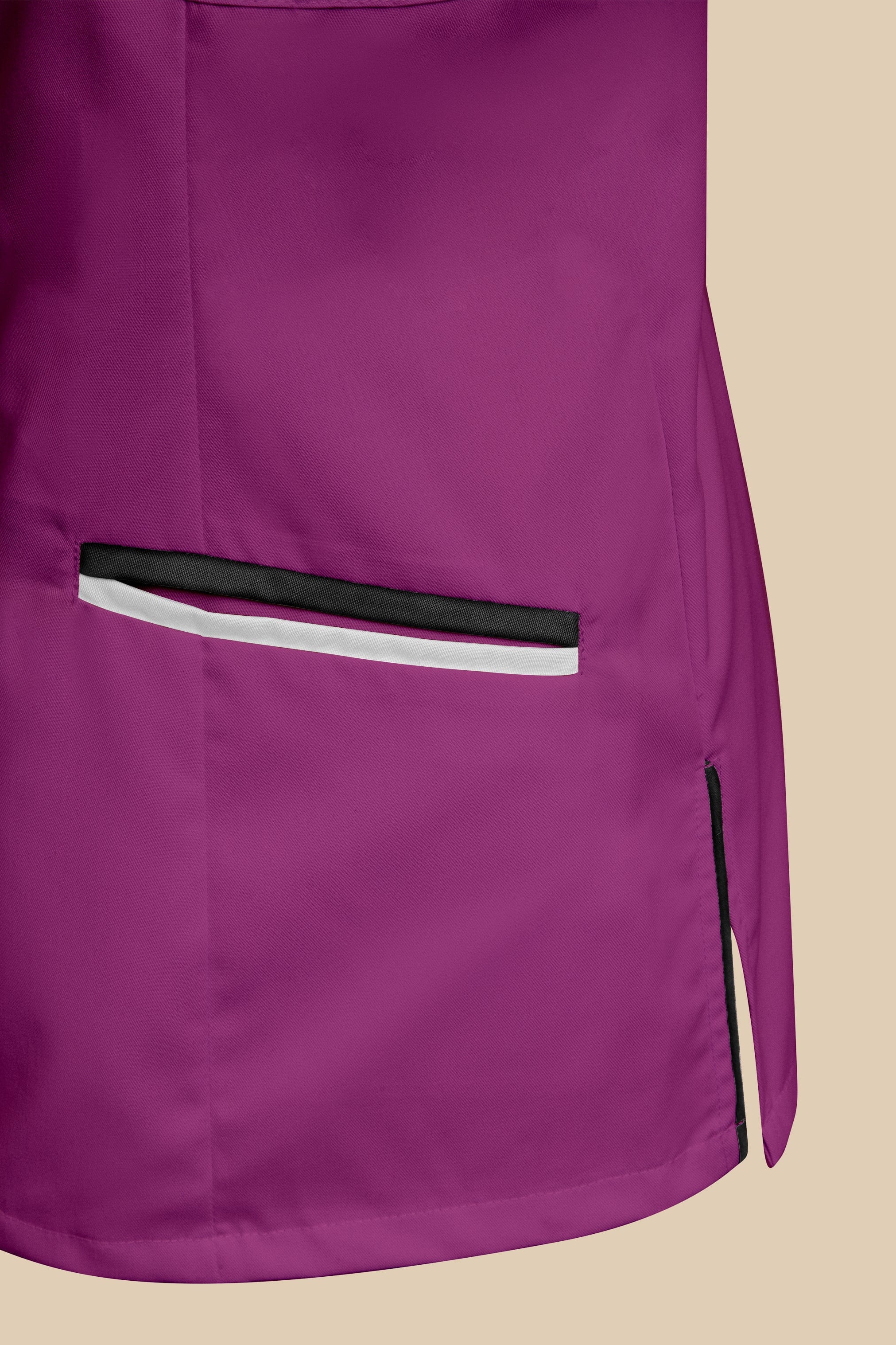SRC Création Blouse Médicale Blouse médicale femme cintrée Prune/Noir/Blanc - LOKKA