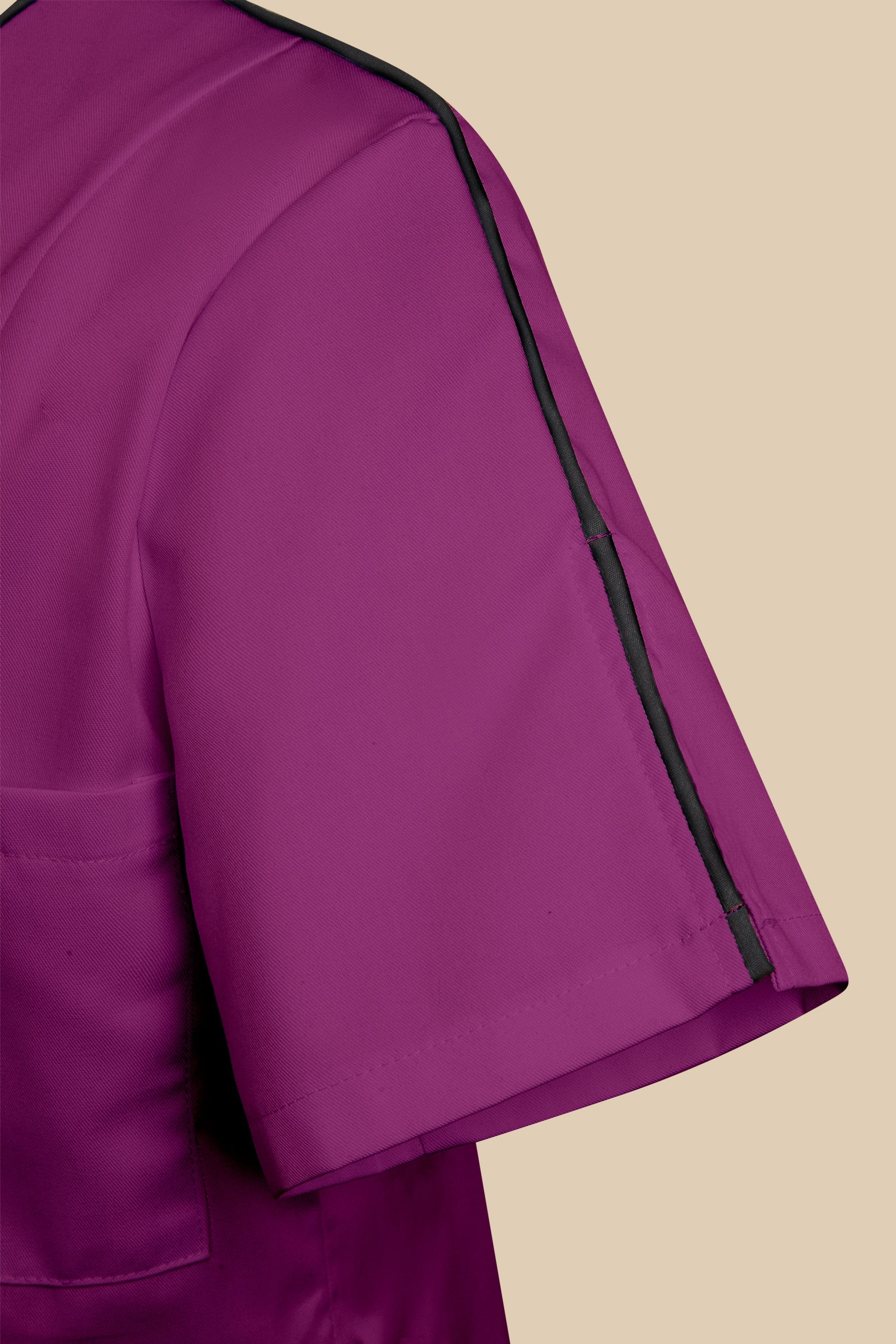SRC Création Blouse Médicale Blouse médicale femme cintrée Prune/Noir/Blanc - LOKKA